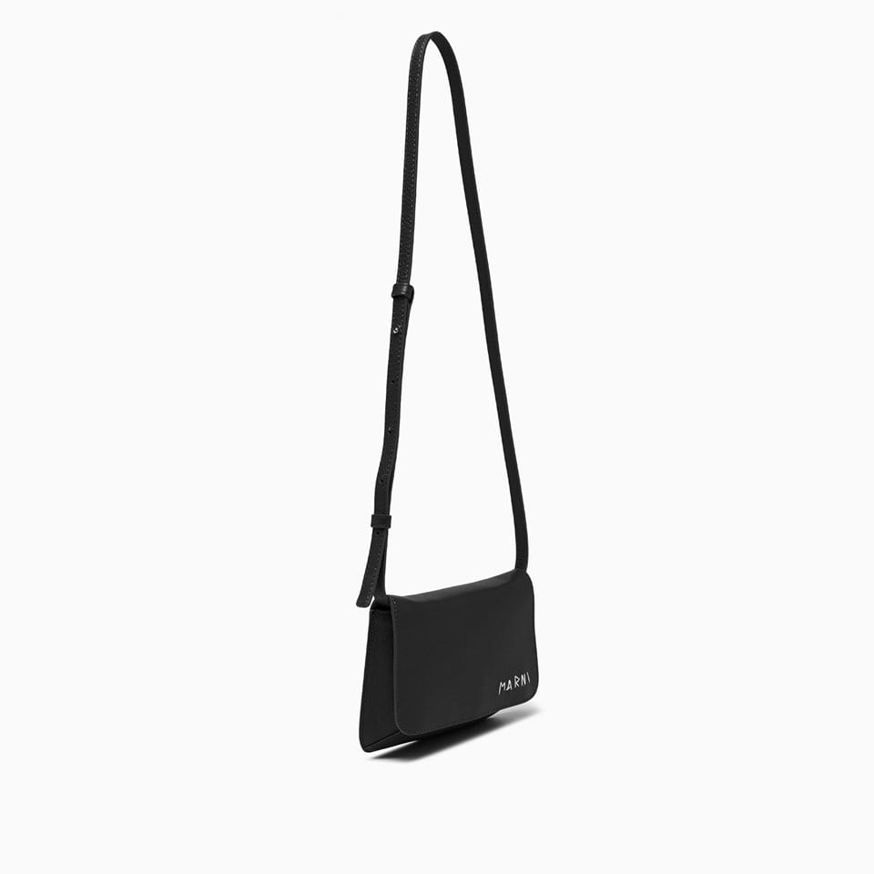 Marni Mending Shoulder Bag In Black