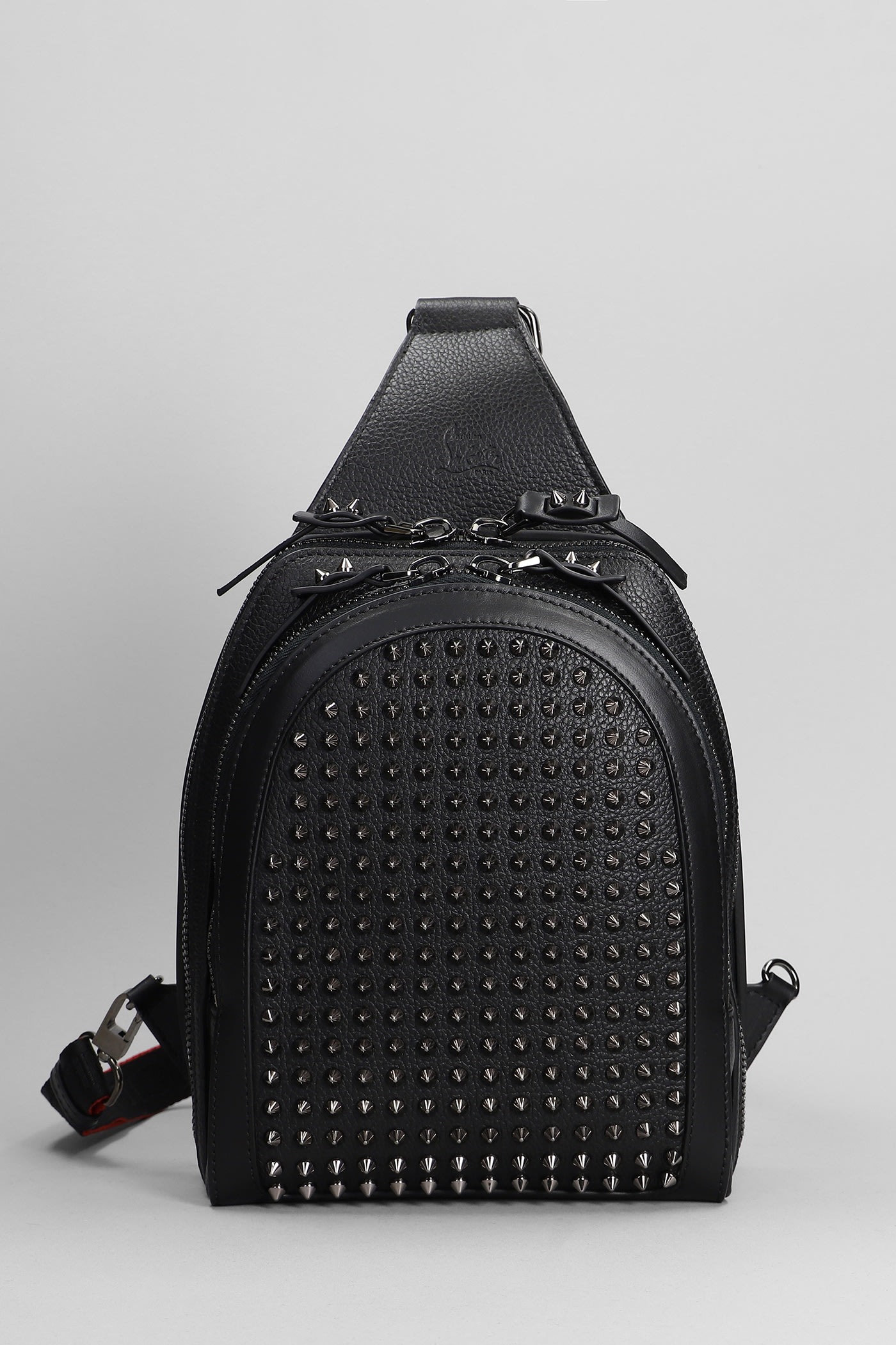 Christian Louboutin Shoulder Bag In Black Leather