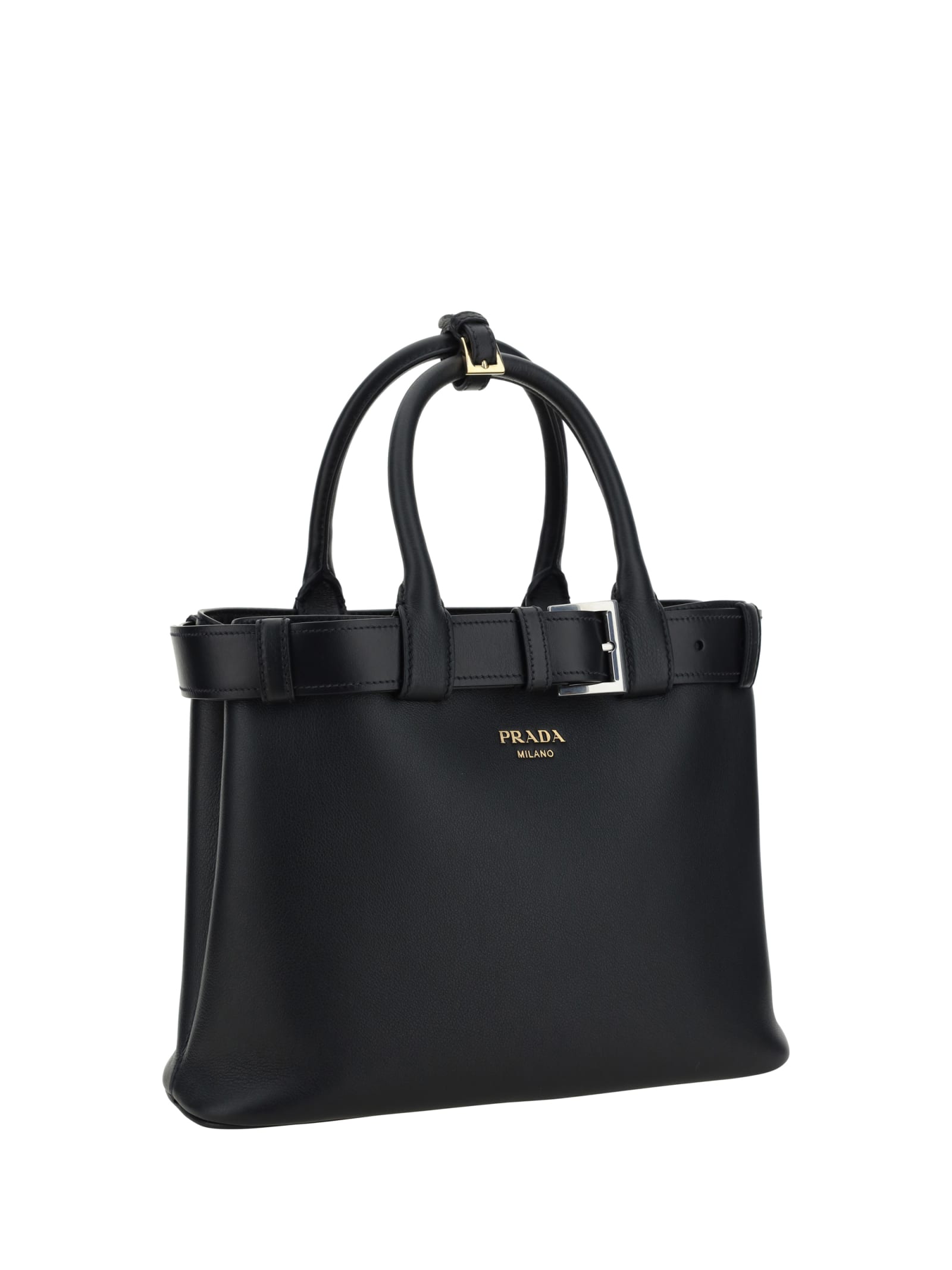 Shop Prada Handbag In Nero