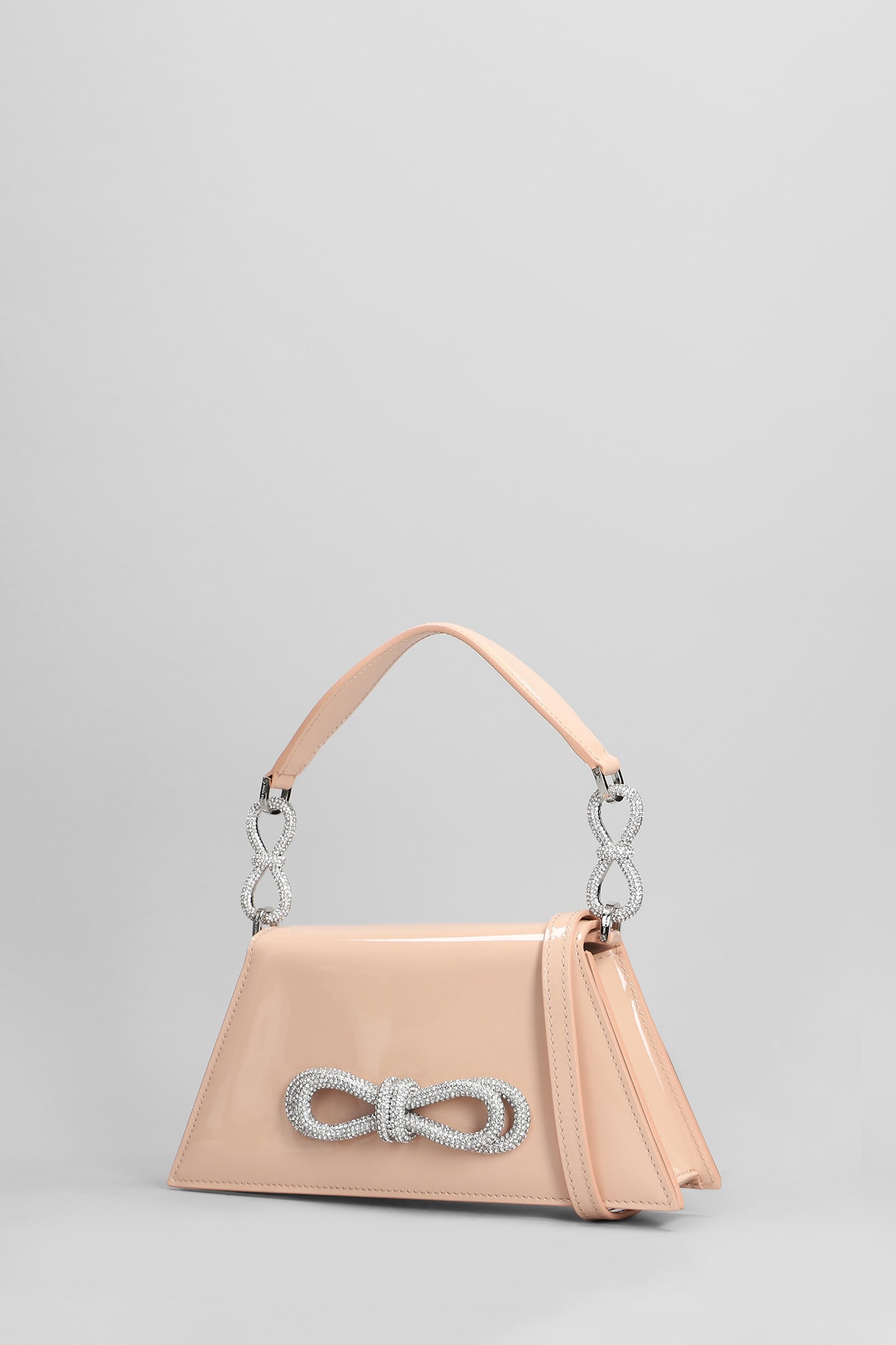 Mach & Mach Samantha Shoulder Bag In Powder Leather In Powder