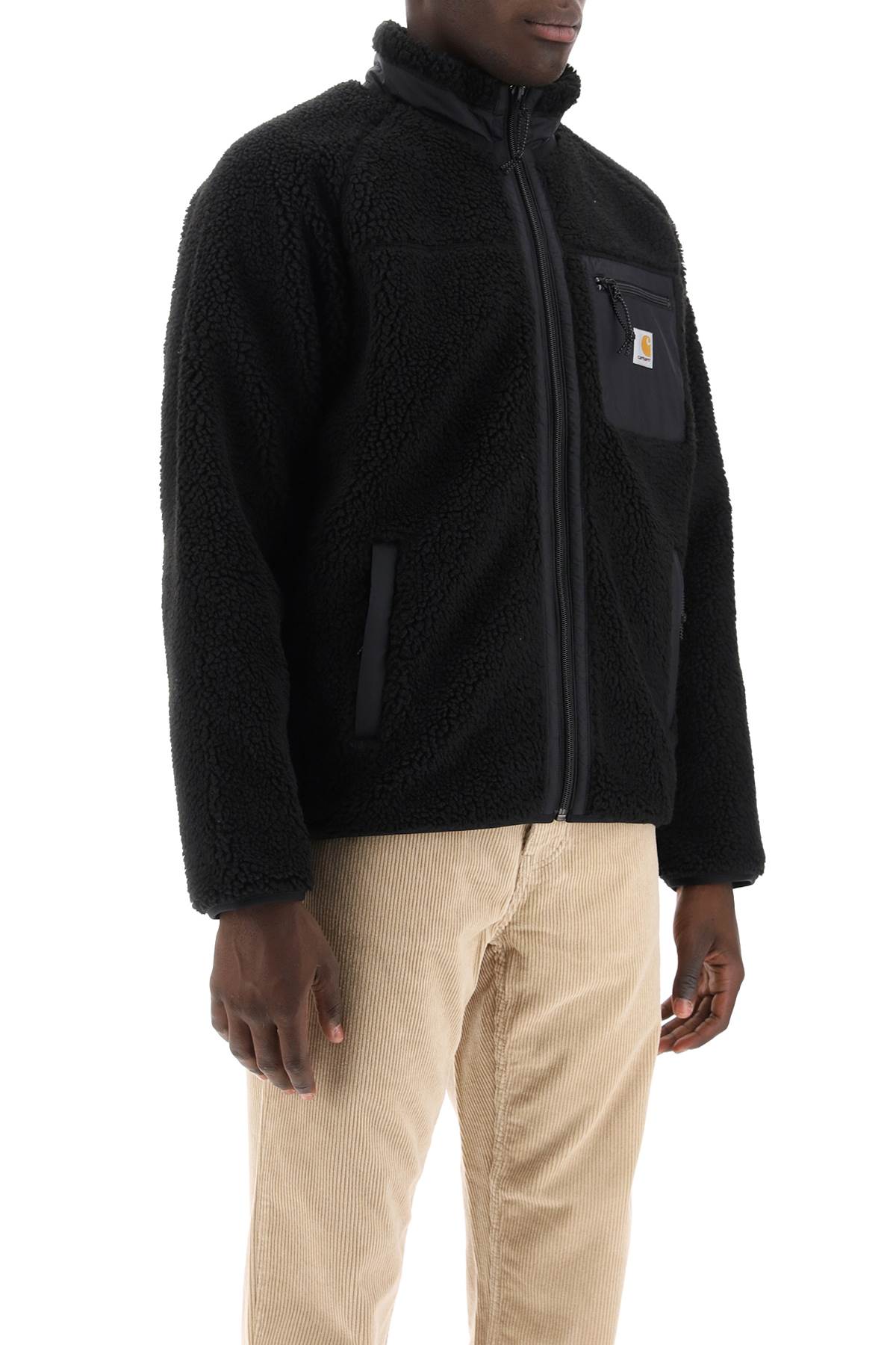 Shop Carhartt Prentis Liner Sherpa-fleece Jacket In Black