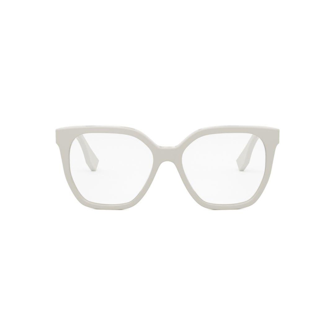 Shop Fendi Logo Embossed Classic Glasses In 057