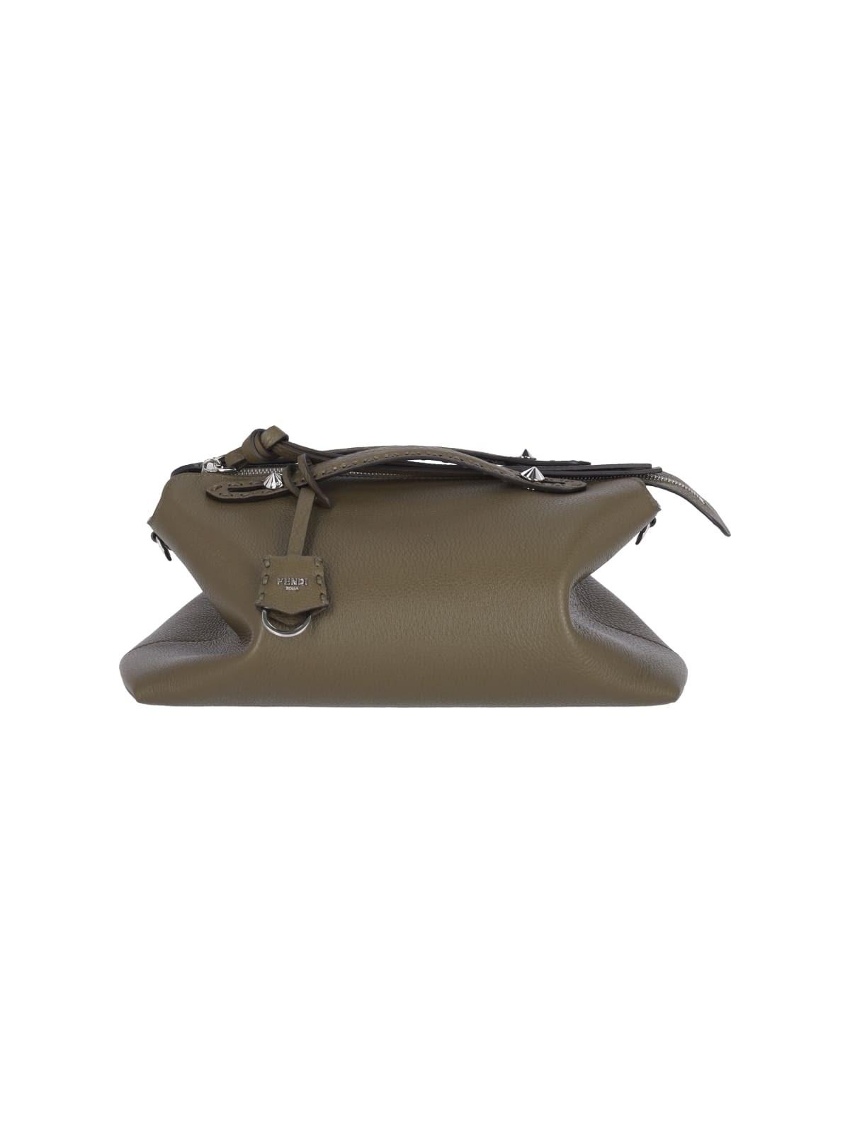 Fendi By The Way Selleria Large Bag In Wood+palladio