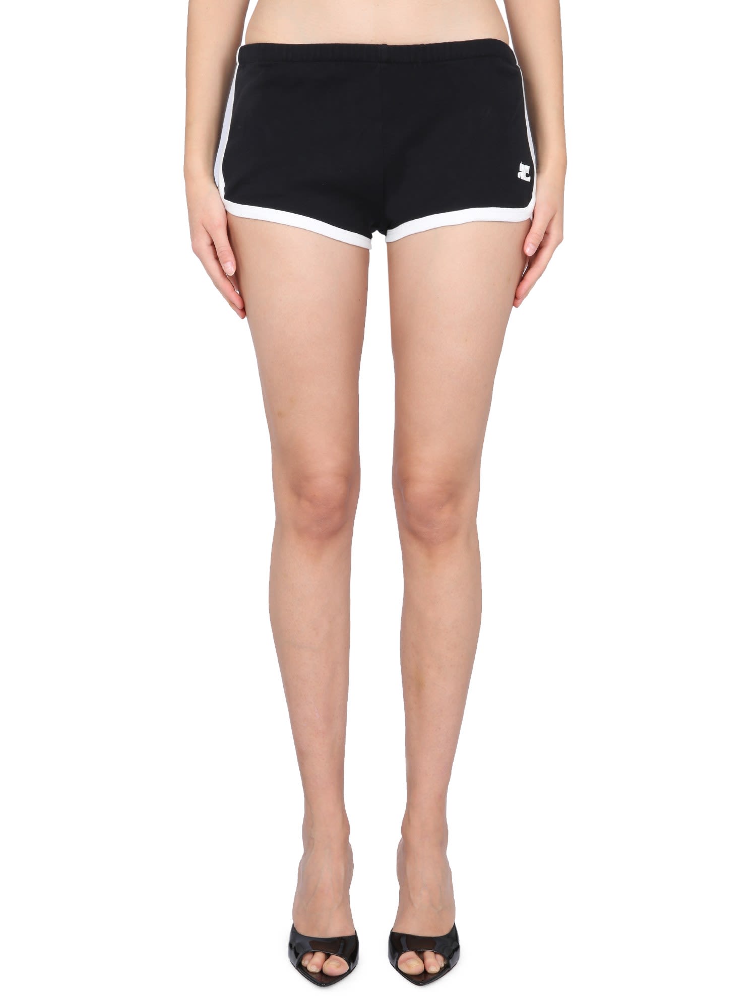 COURRÈGES SHORTS WITH LOGO