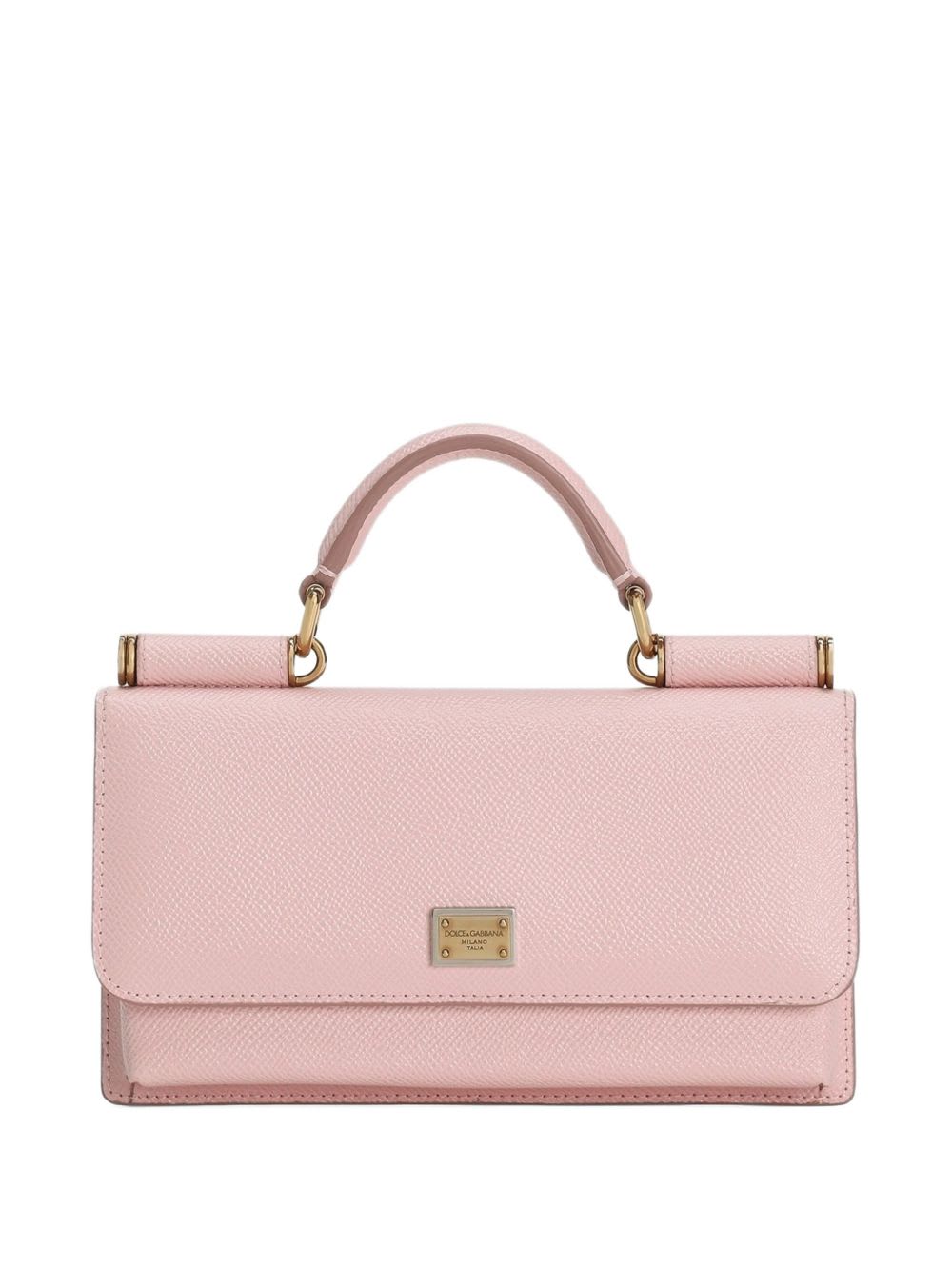 Dolce & Gabbana Leather Mini Bag In Pink