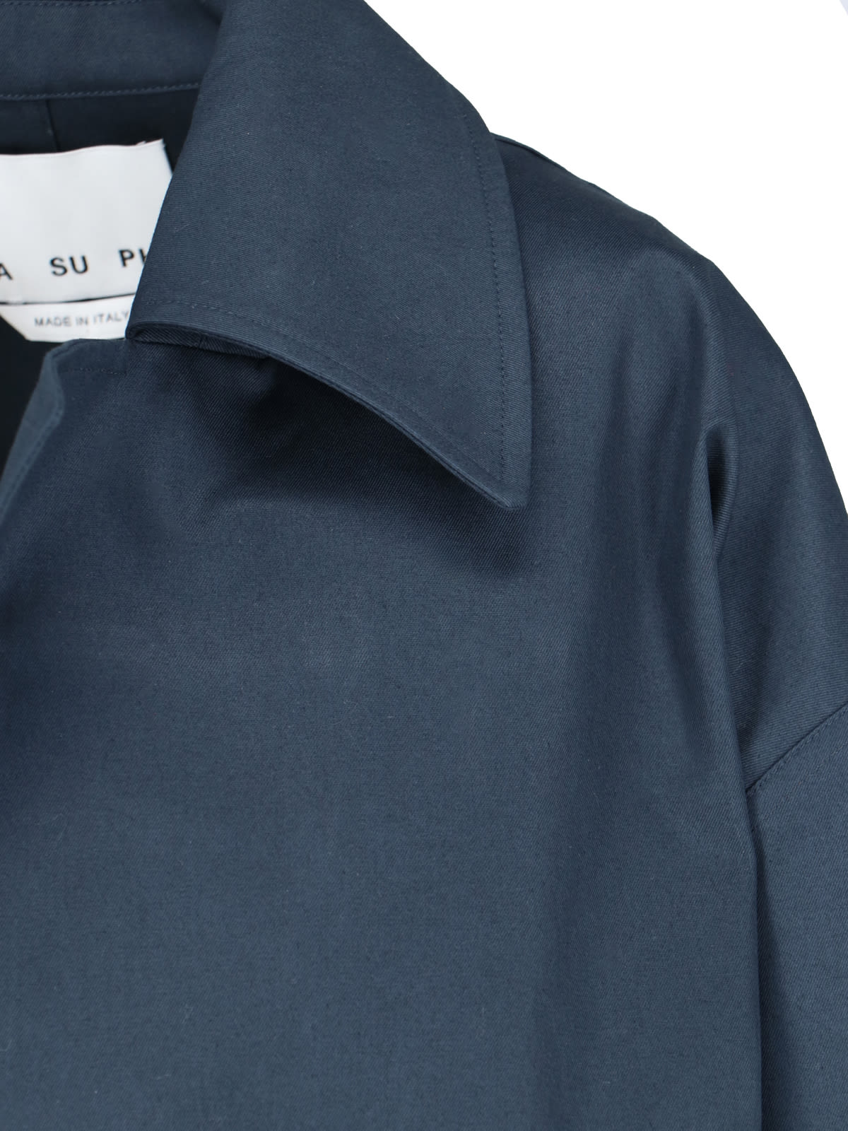 Shop Sa Su Phi Belt Detail Jacket In Blue