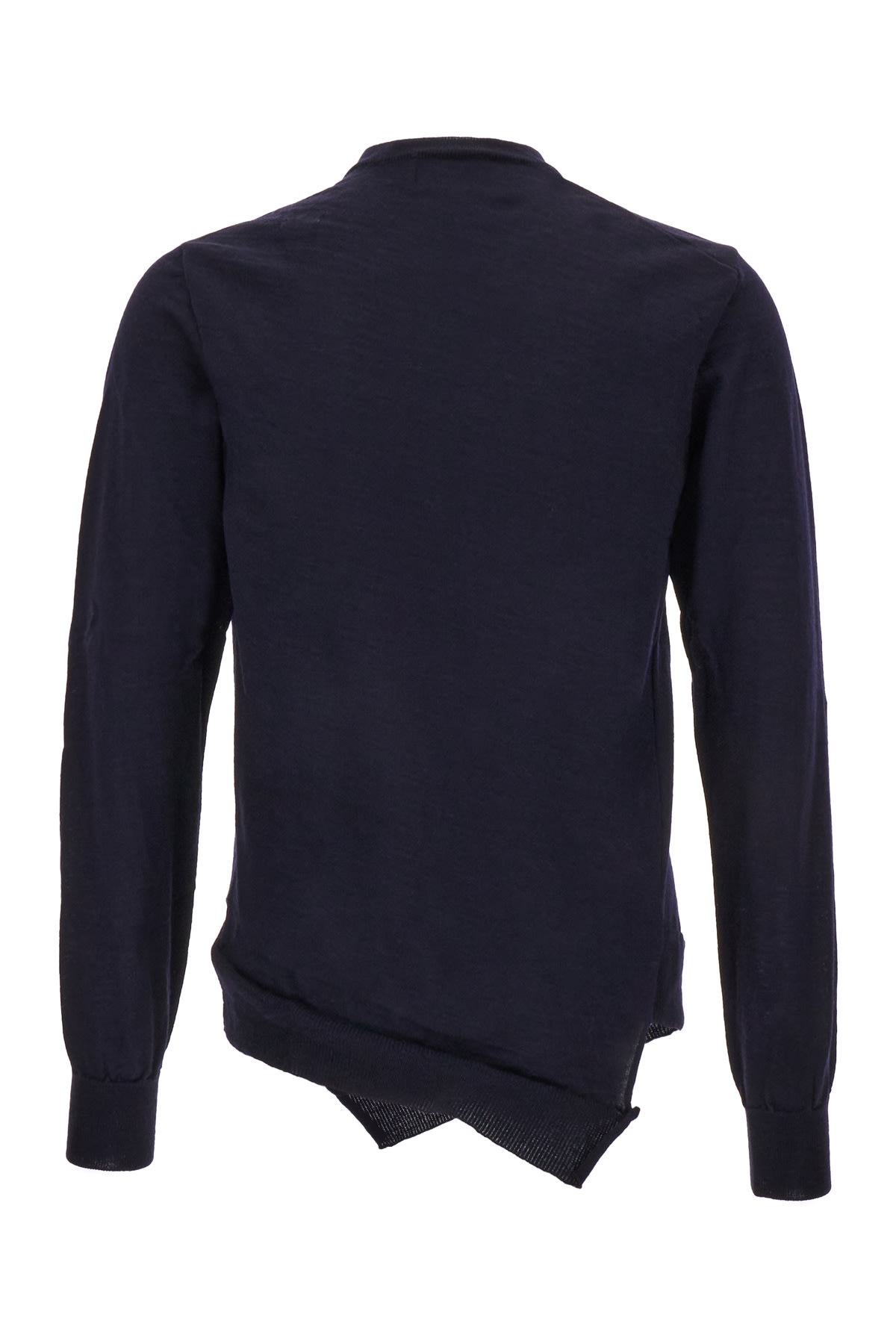 Shop Comme Des Garçons Shirt Midnight Blue Wool Sweater In 2