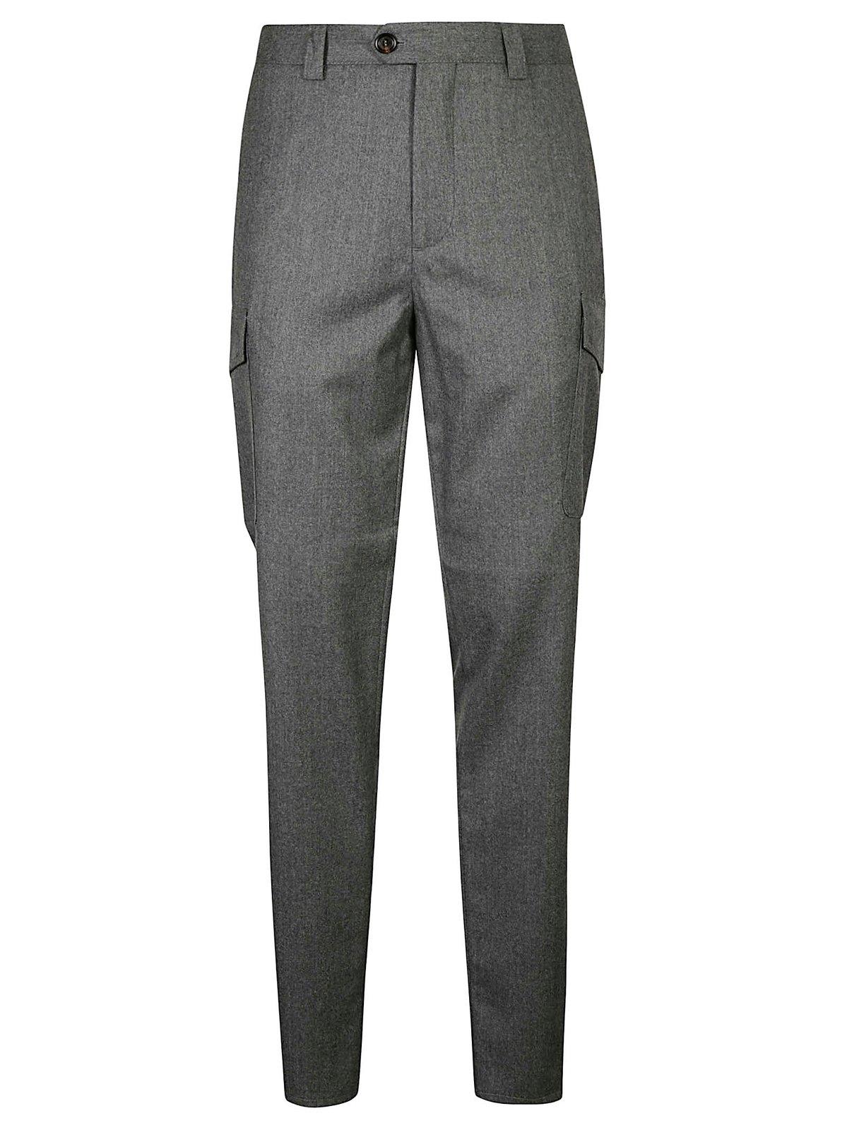 Shop Brunello Cucinelli Tapered Trousers