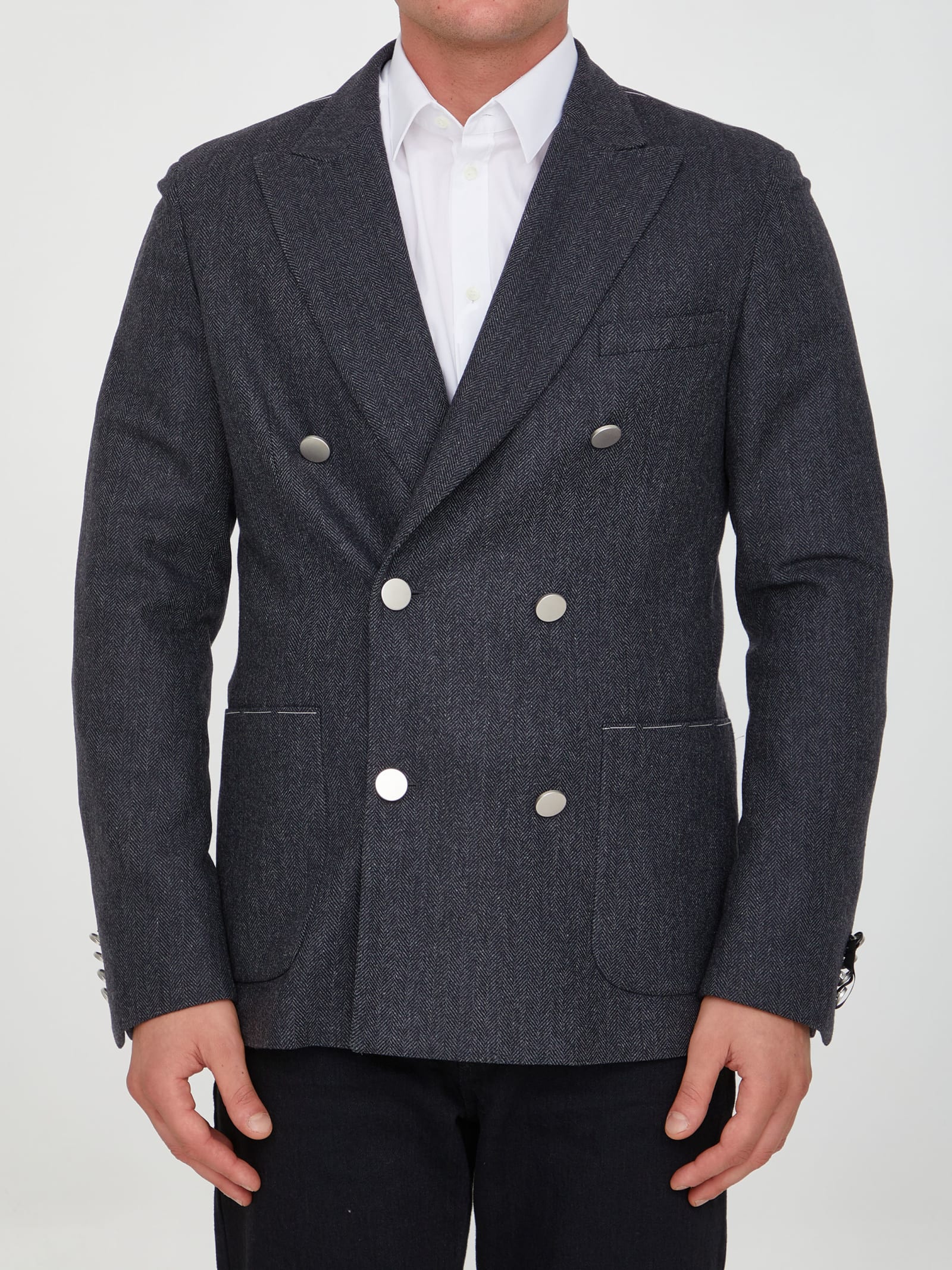 Tonello Grey Wool Jacket