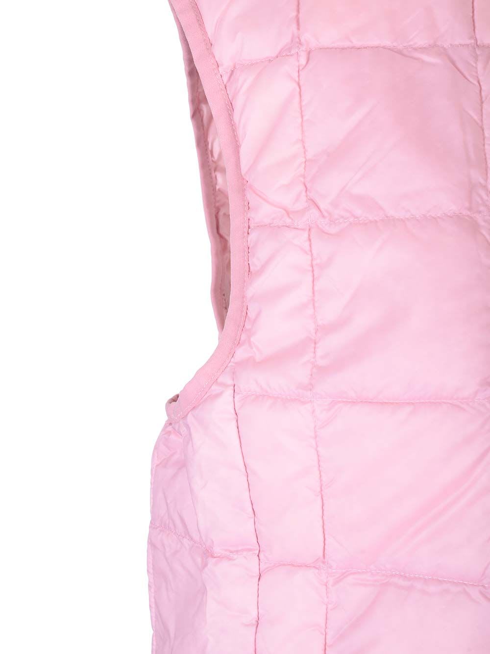 Shop Taion Quilted Vest In Rose