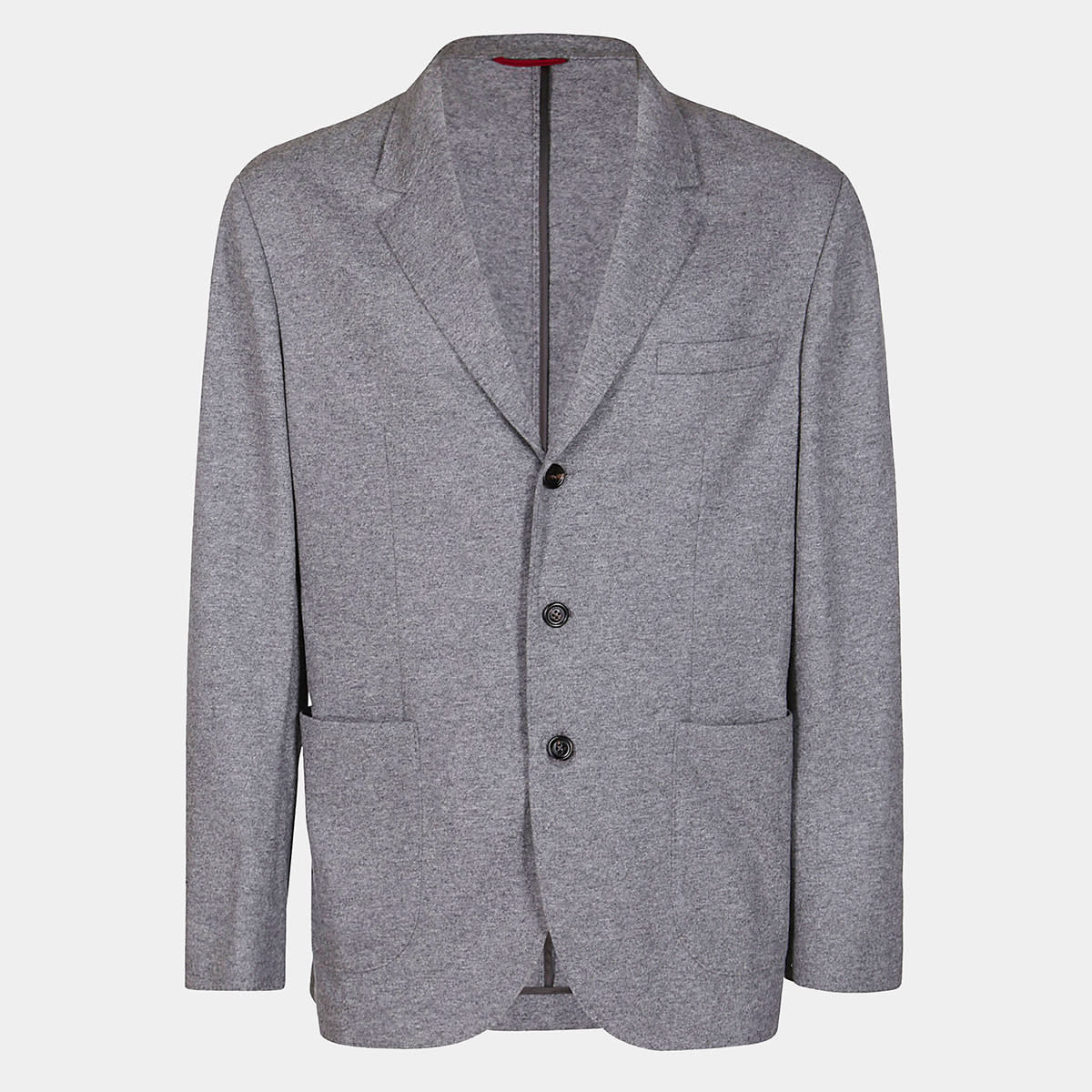 Shop Brunello Cucinelli Grey Wool Blazer In Graphite