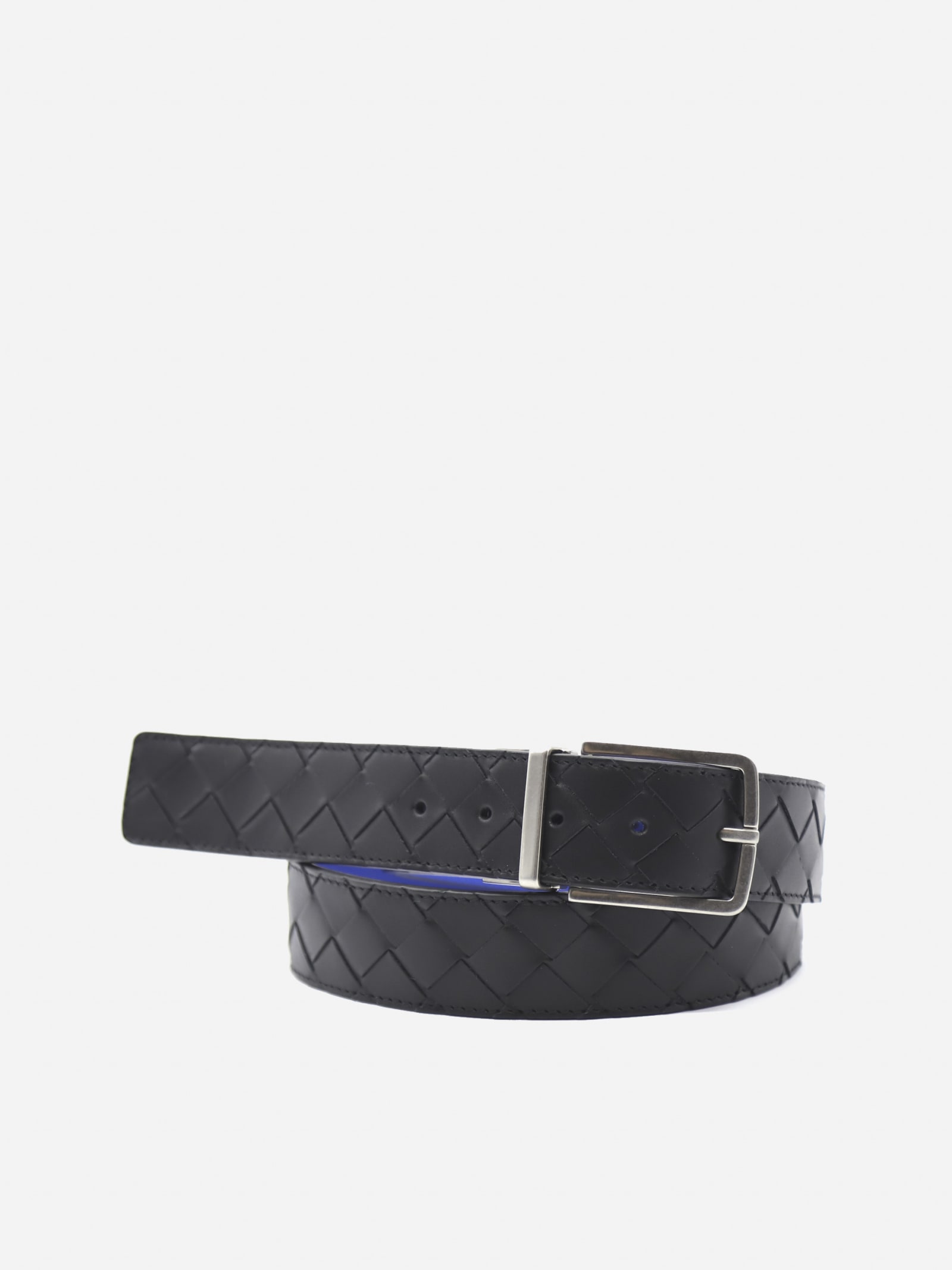 Bottega Veneta Leather Belt With Woven Pattern