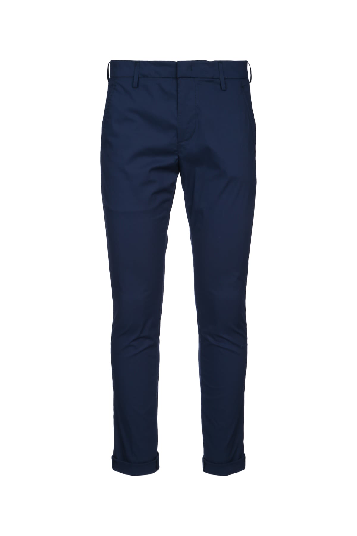 Dondup Gaubert Trousers Cuffed Hem In Blue
