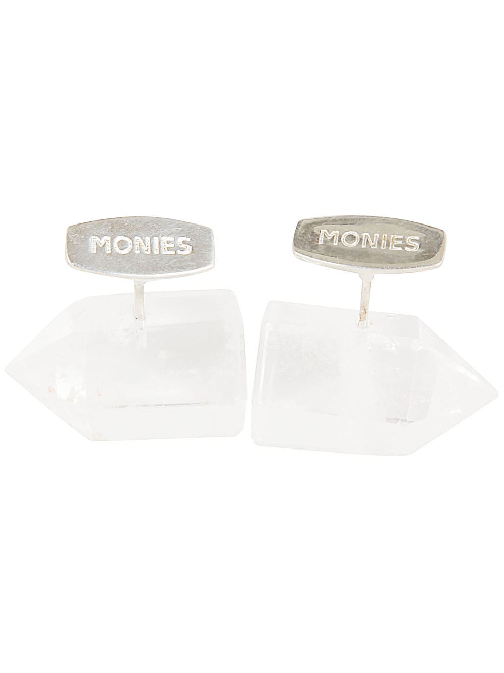 Shop Monies Cuff Links In Silver Crystal