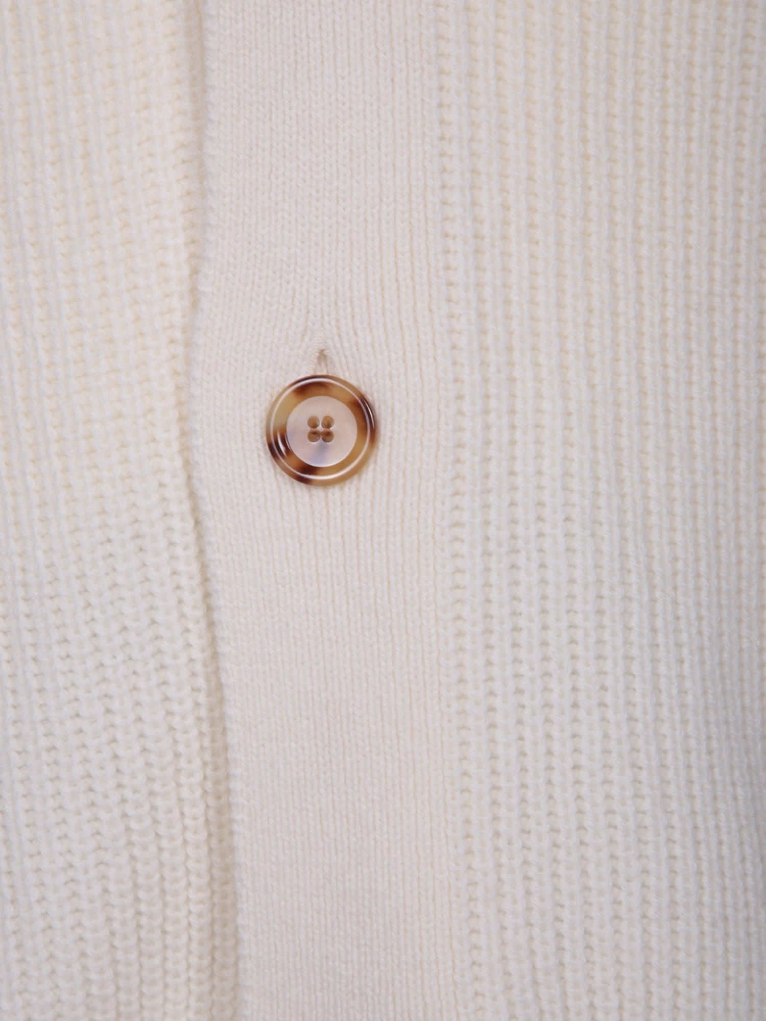 Shop Lardini Cream Wool And Cashmere Cardigan In White