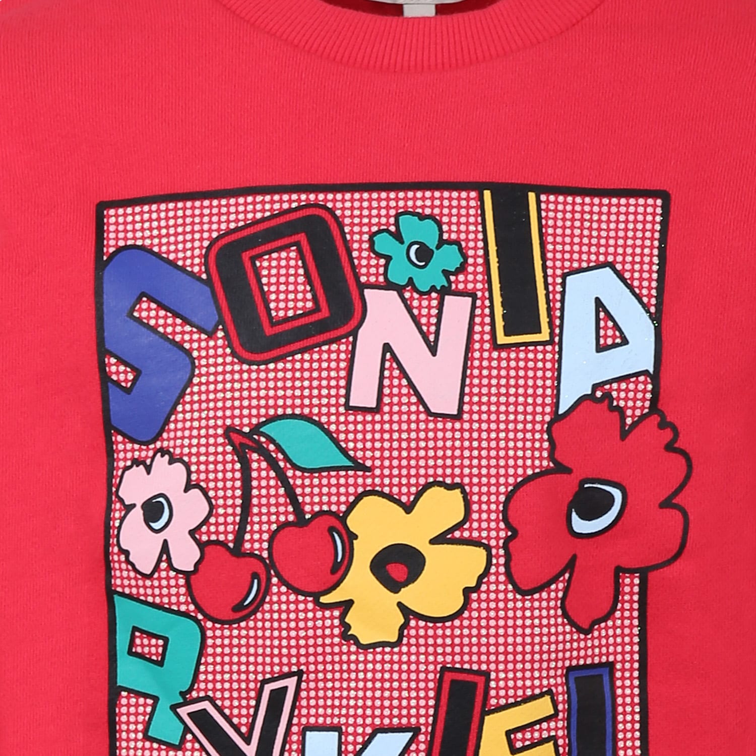 Rykiel Enfant Fuchsia Sweatshirt For Girl With Logo In Fuchsia