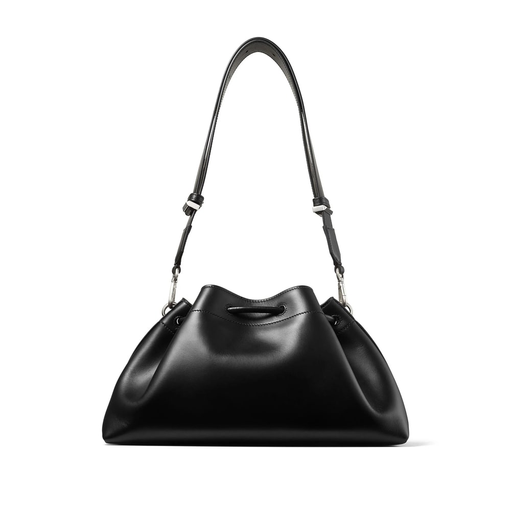 Jimmy Choo E/w Bon Bon Soft Shiny Leather Bag In Black