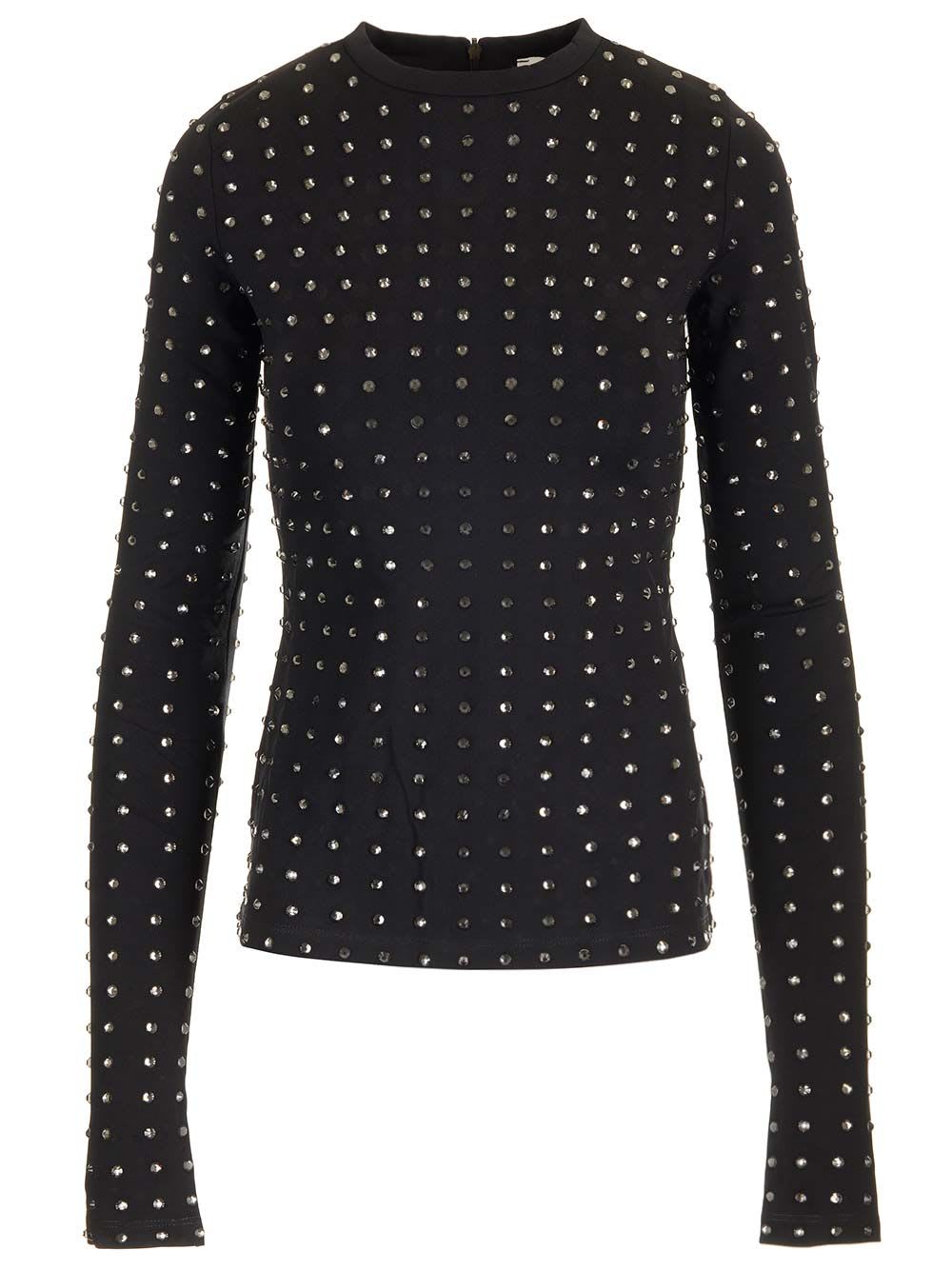 Sportmax Negus Long Sleeve T-shirt In Brown
