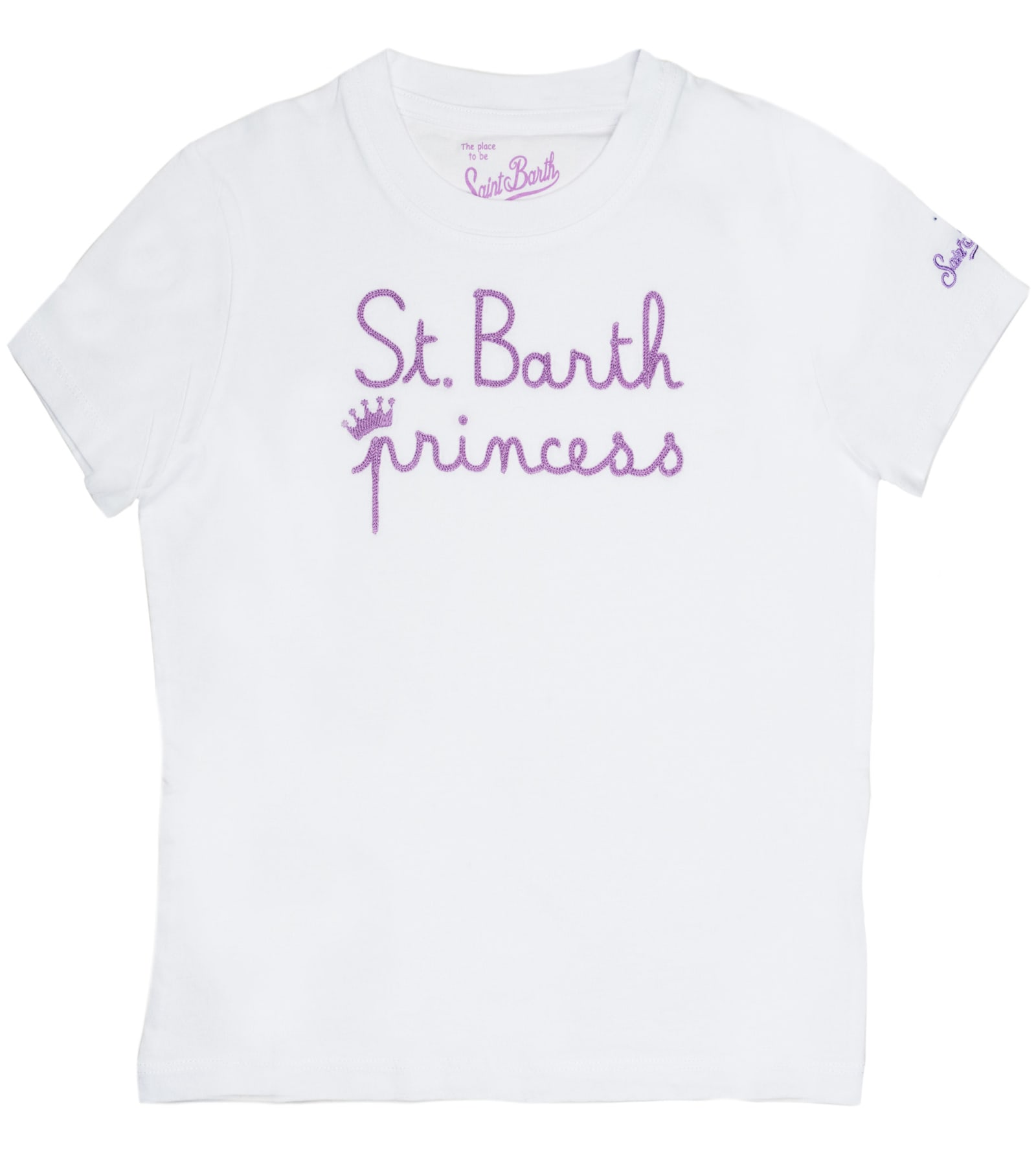 MC2 Saint Barth Saint Barth Princess Embroided Girls T-shirt