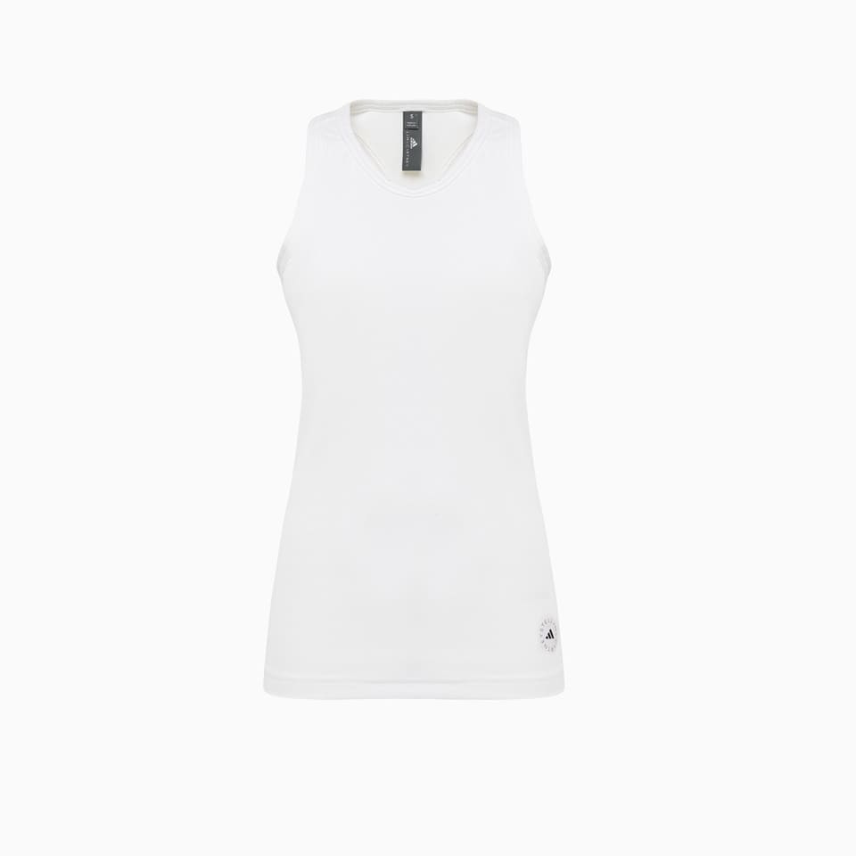 Shop Adidas By Stella Mccartney Ribbed Top In White