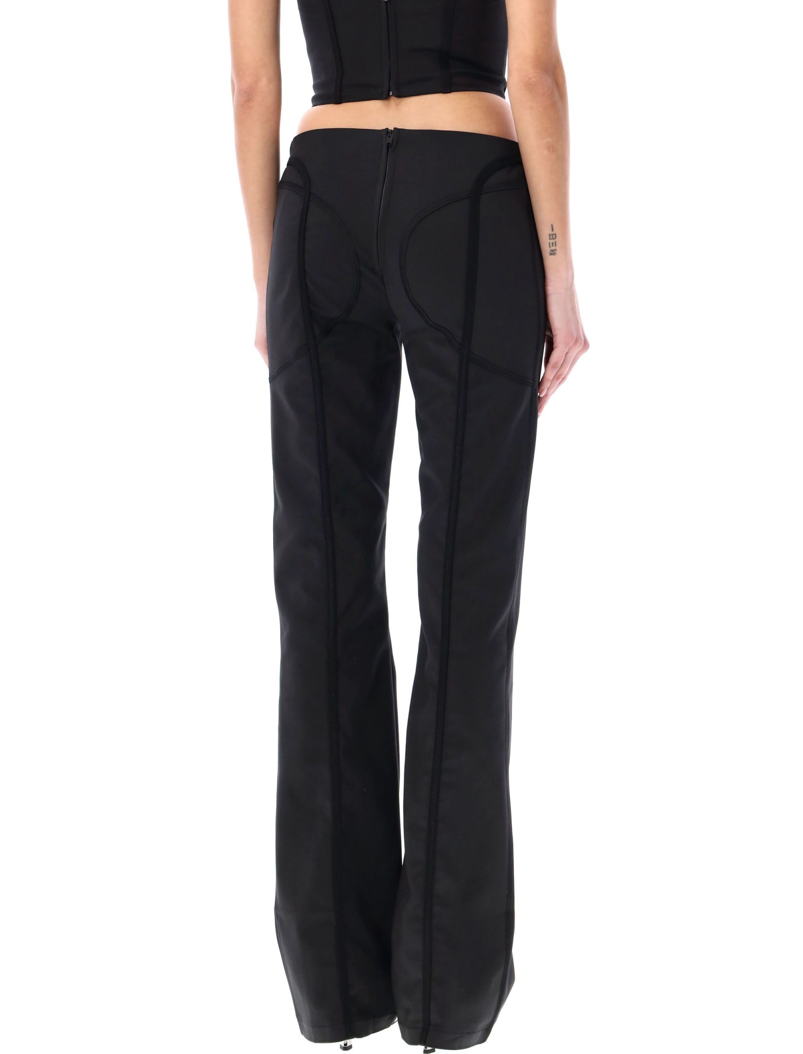 Shop Misbhv Lara Laced Trousers In Black