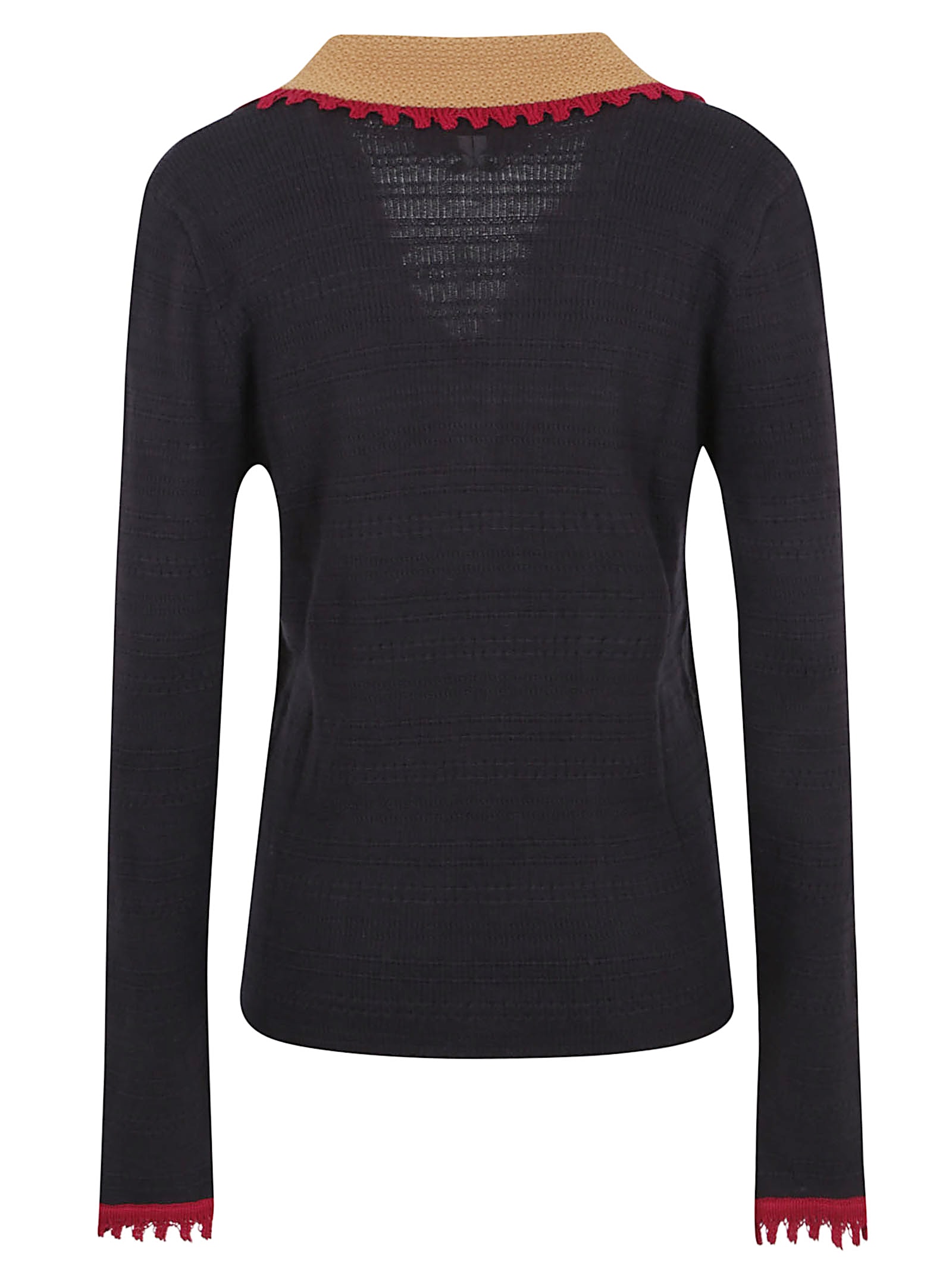 La Doublej La Double J Cotton-cashmere Blend Top In Black