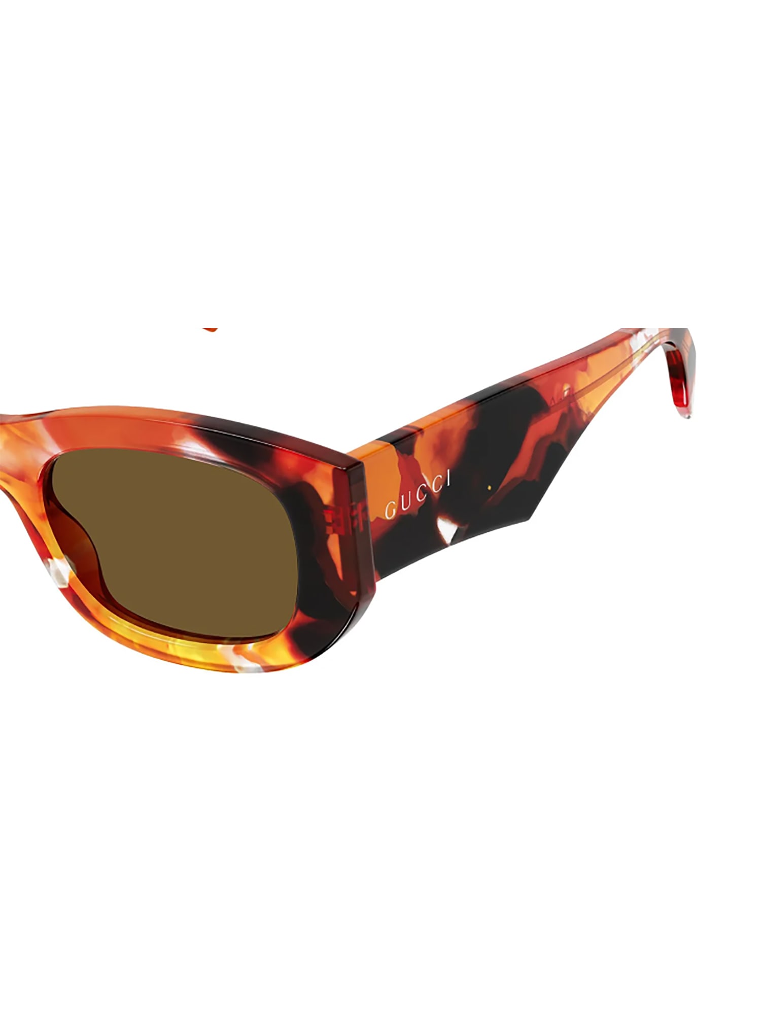 Shop Gucci Gg1627s Sunglasses In Orange Orange Brown
