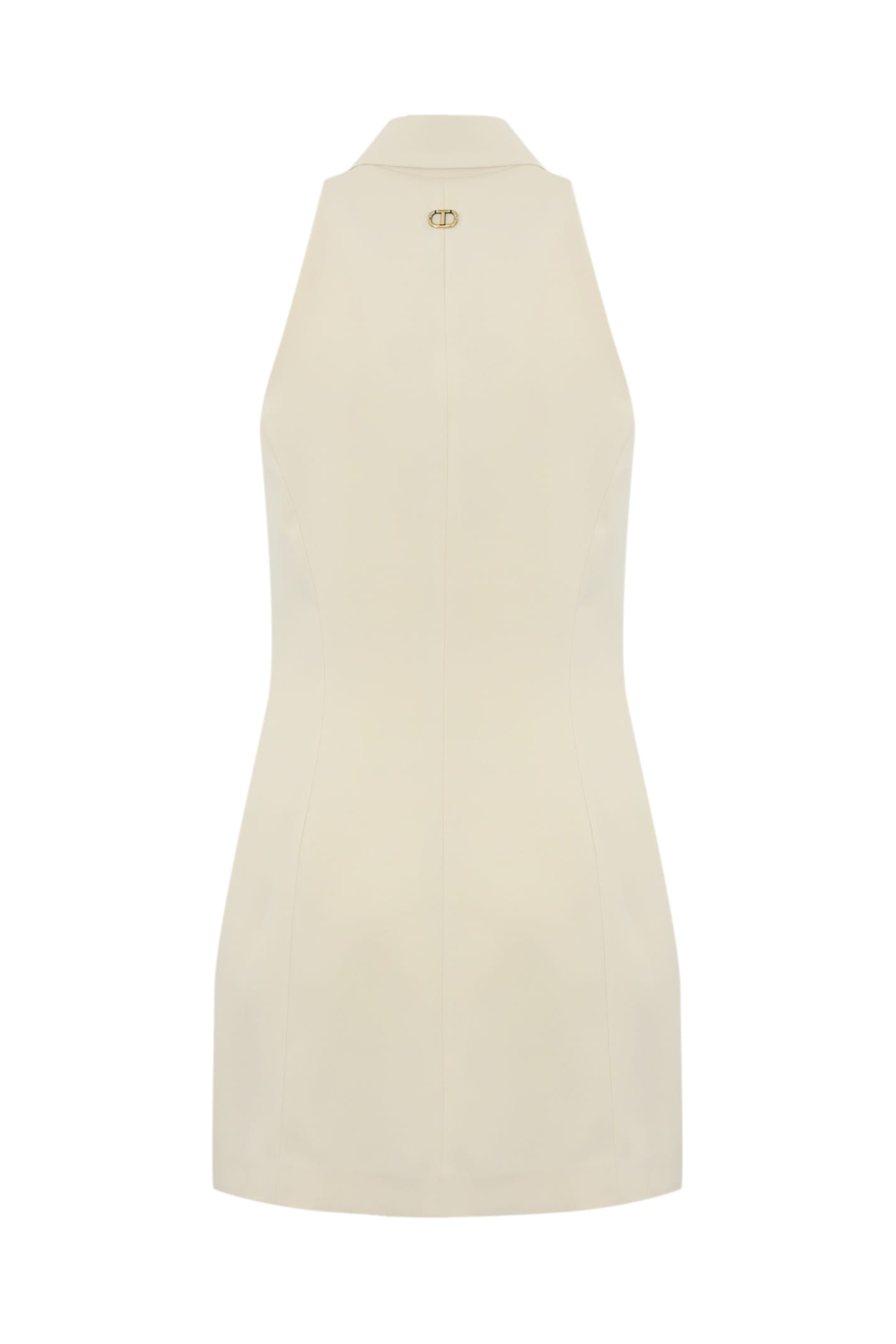 TWINSET FLUID CREPE TUNIC WITH BUTTONS