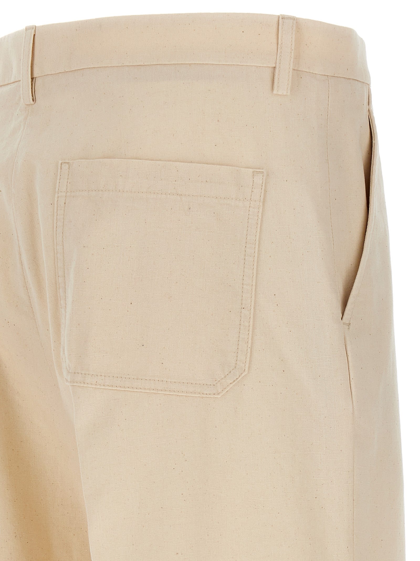 Valentino Virgin Wool Pants In Neutral
