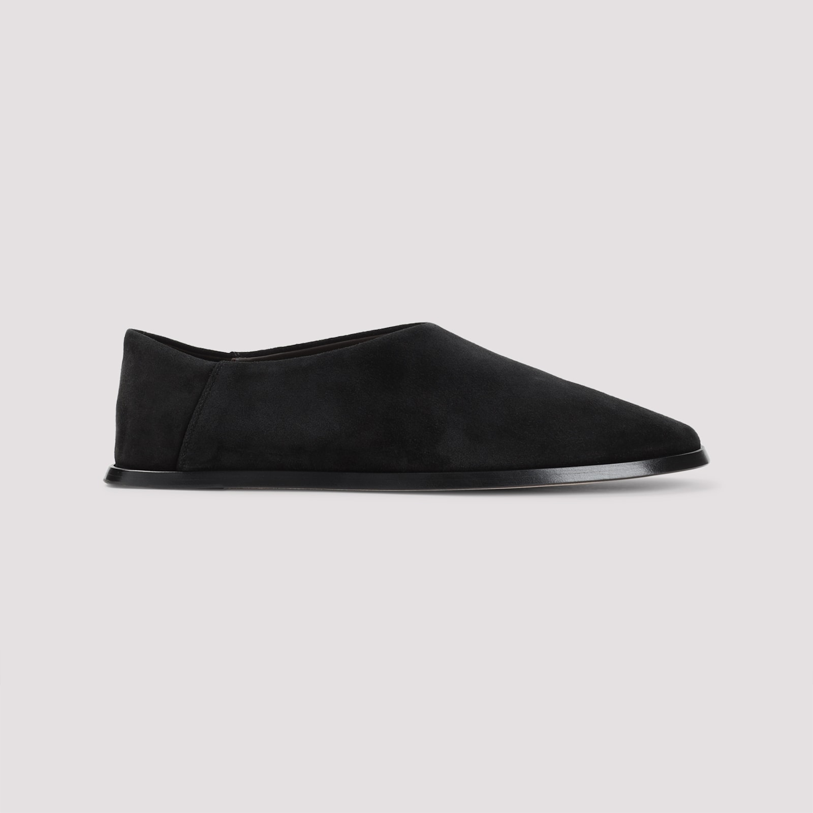 Fear Of God Suede Slip On Flat Sole Loafers In Brown