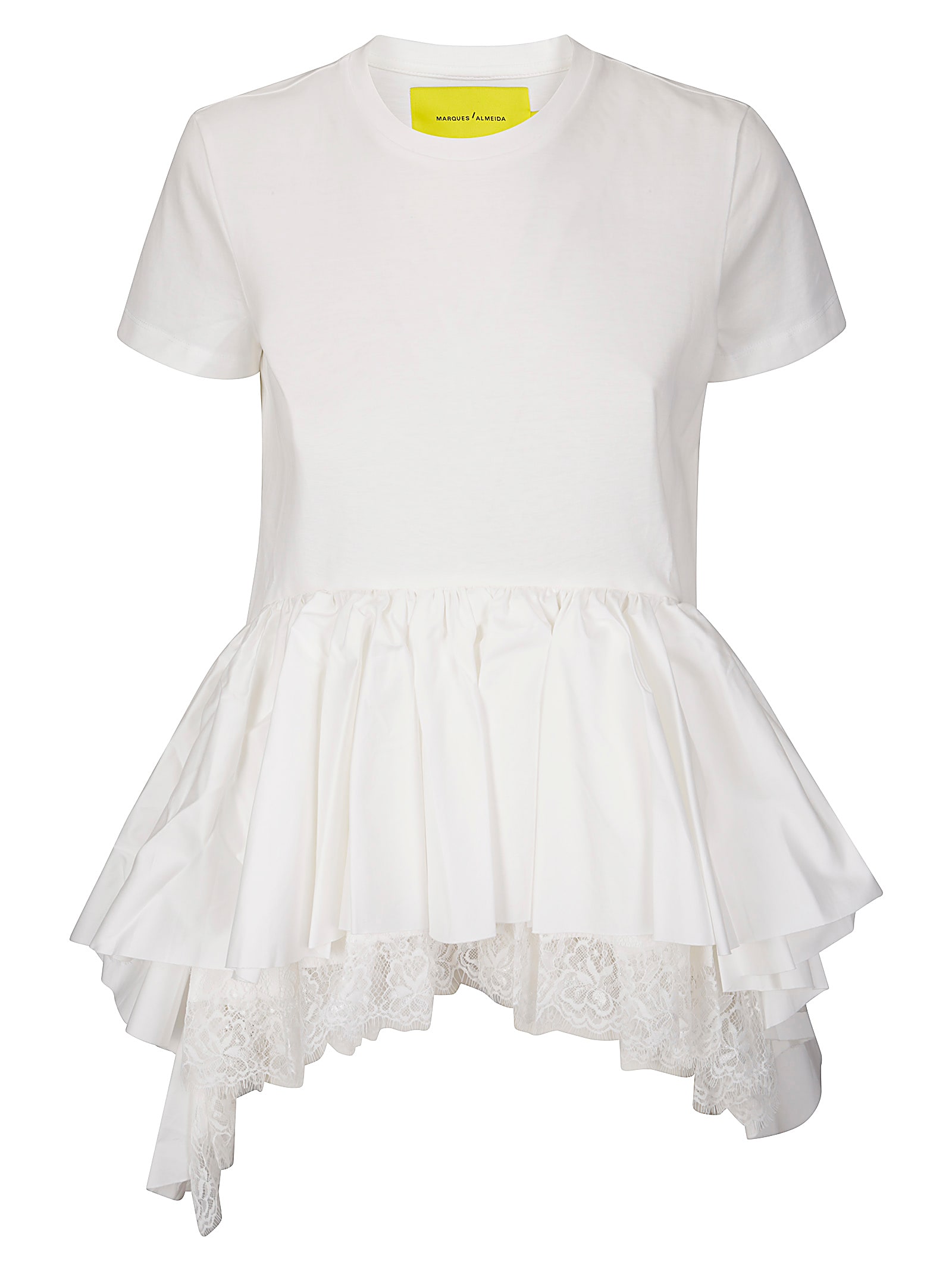 Marques'Almeida White Xxl Shirt With Smock Cuffs