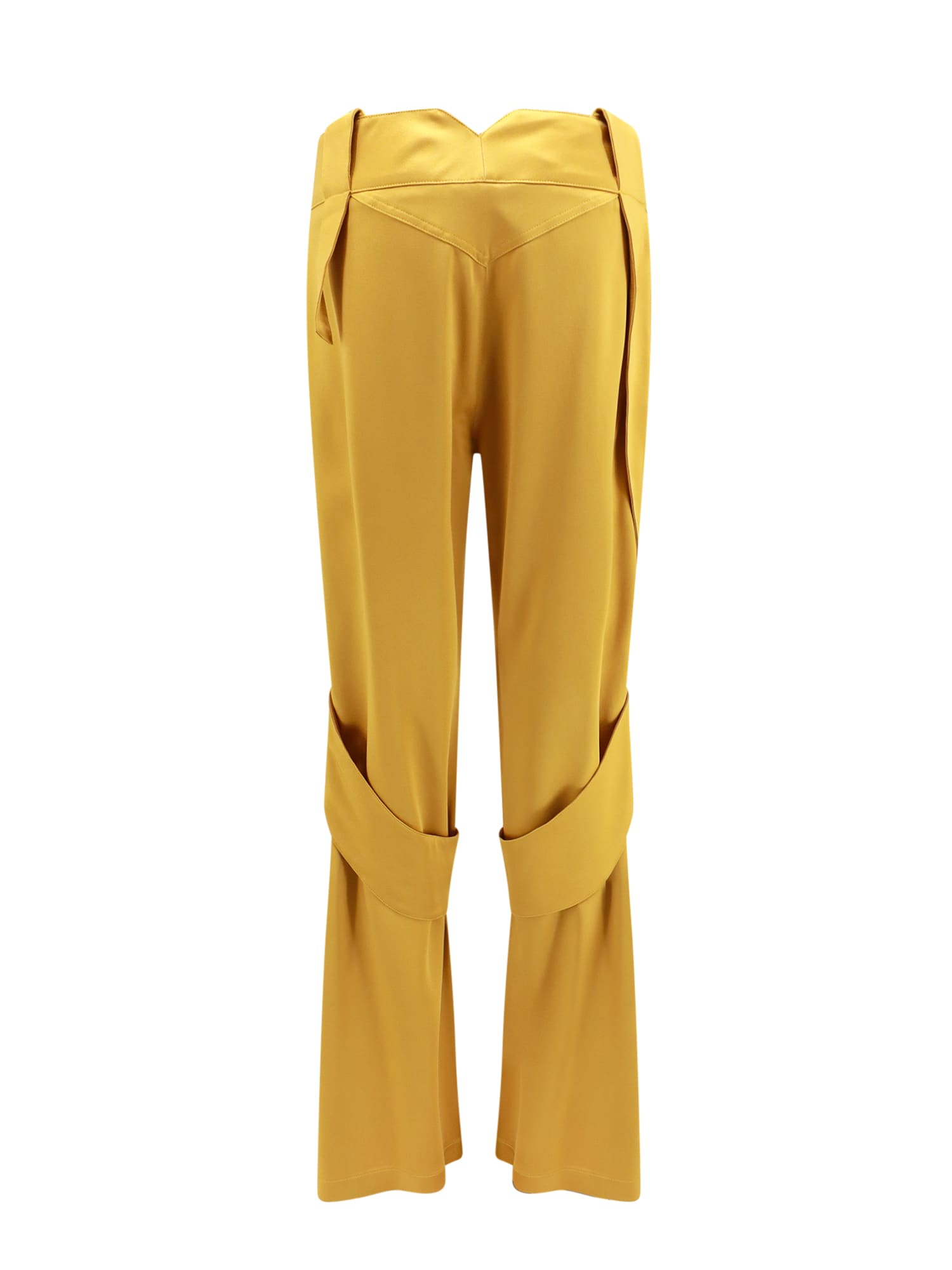 Shop Blumarine Trouser In Yellow
