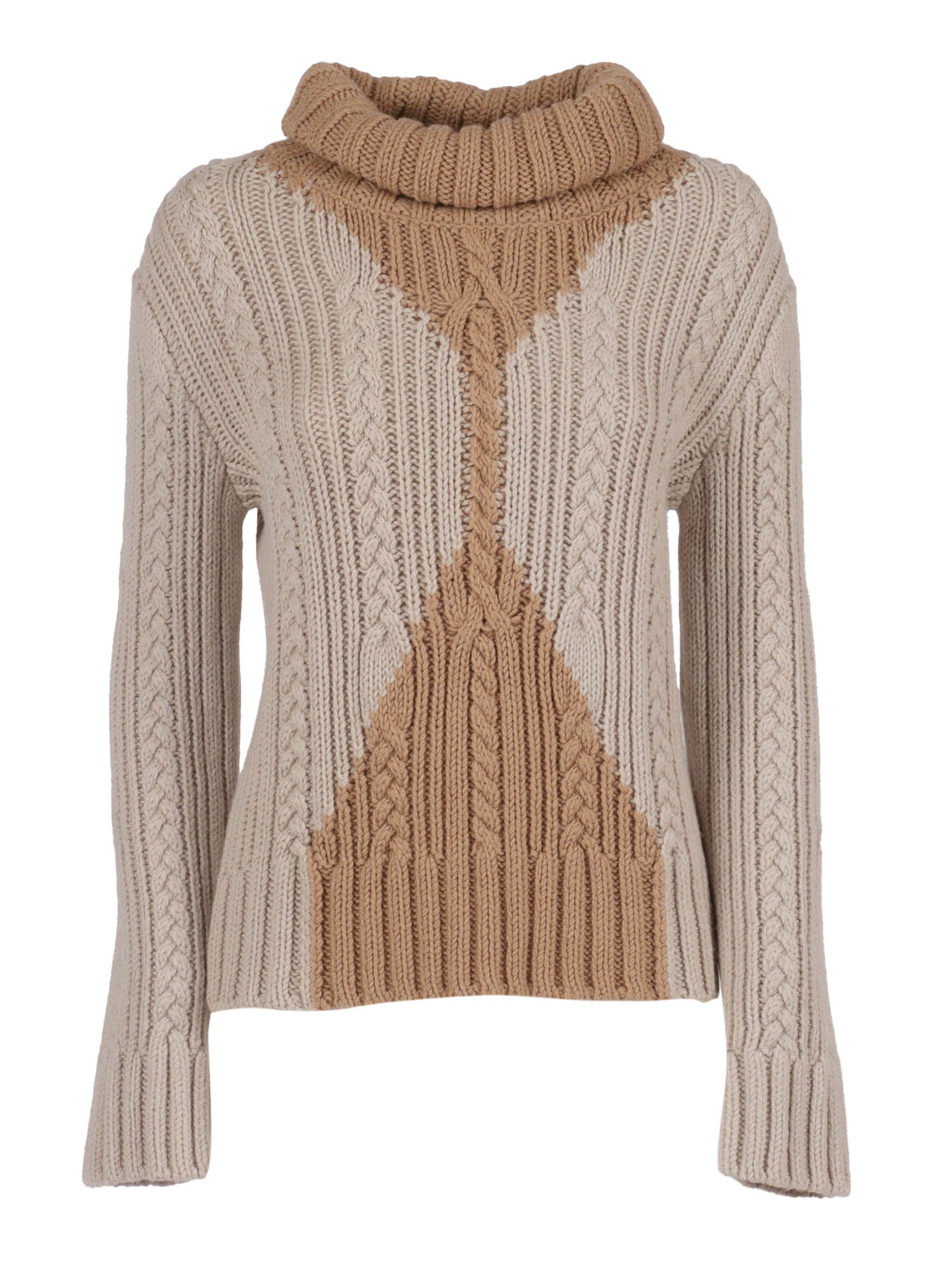 Lorena Antoniazzi Knit Turtleneck In Brown