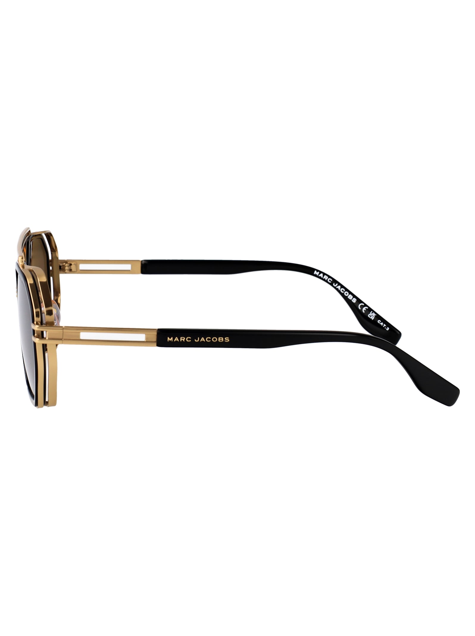 Marc Jacobs Geometric-frame Sunglasses In Black