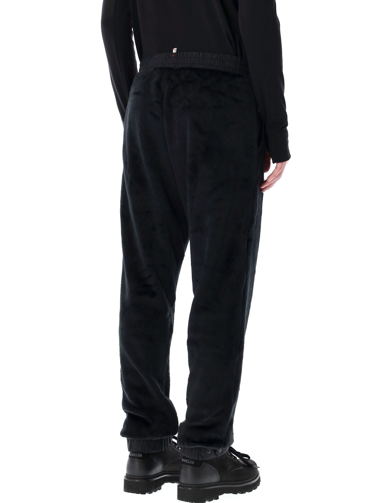 Moncler Snap Button Ankle Cuffs Trousers In Black