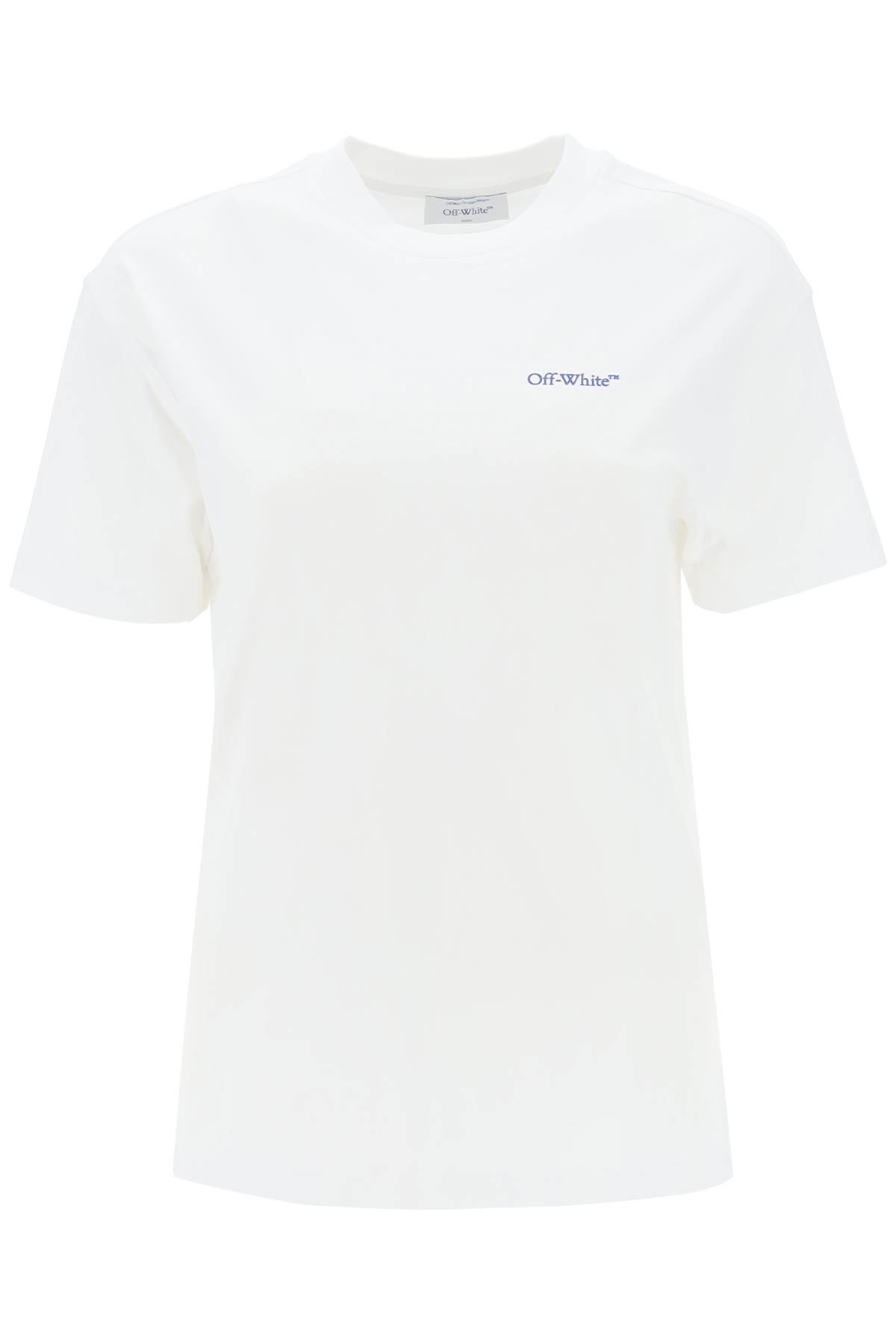 OFF-WHITE T-SHIRT WITH BACK EMBROIDERY