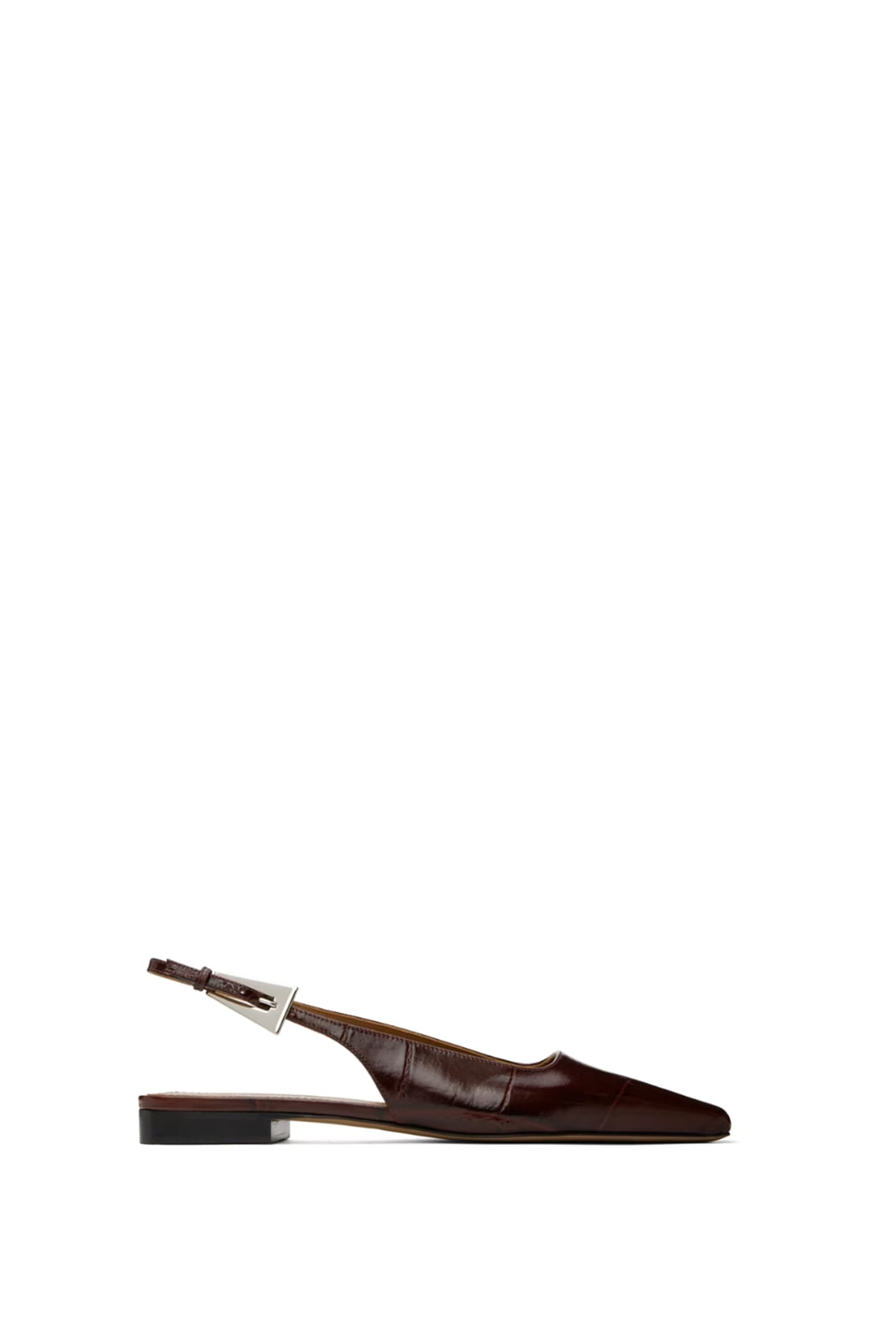 Shop Paris Texas Flat Shoes In Bordeaux