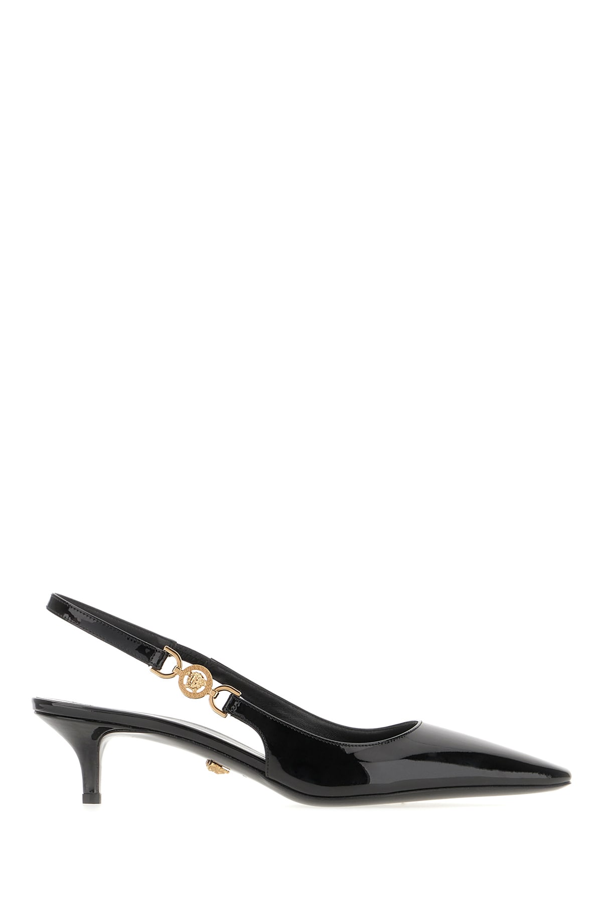 Versace Black Leather Medusa Â 95 Pumps In 1b00v