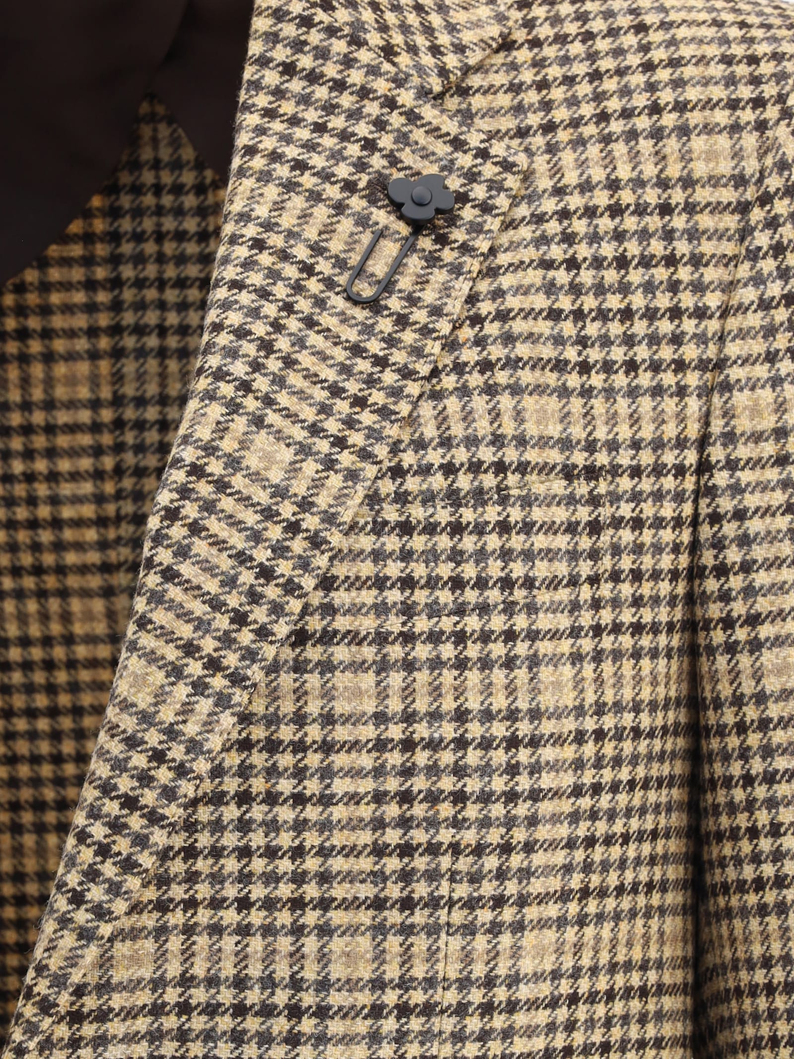 Lardini Single-breasted Blazer In Neutral