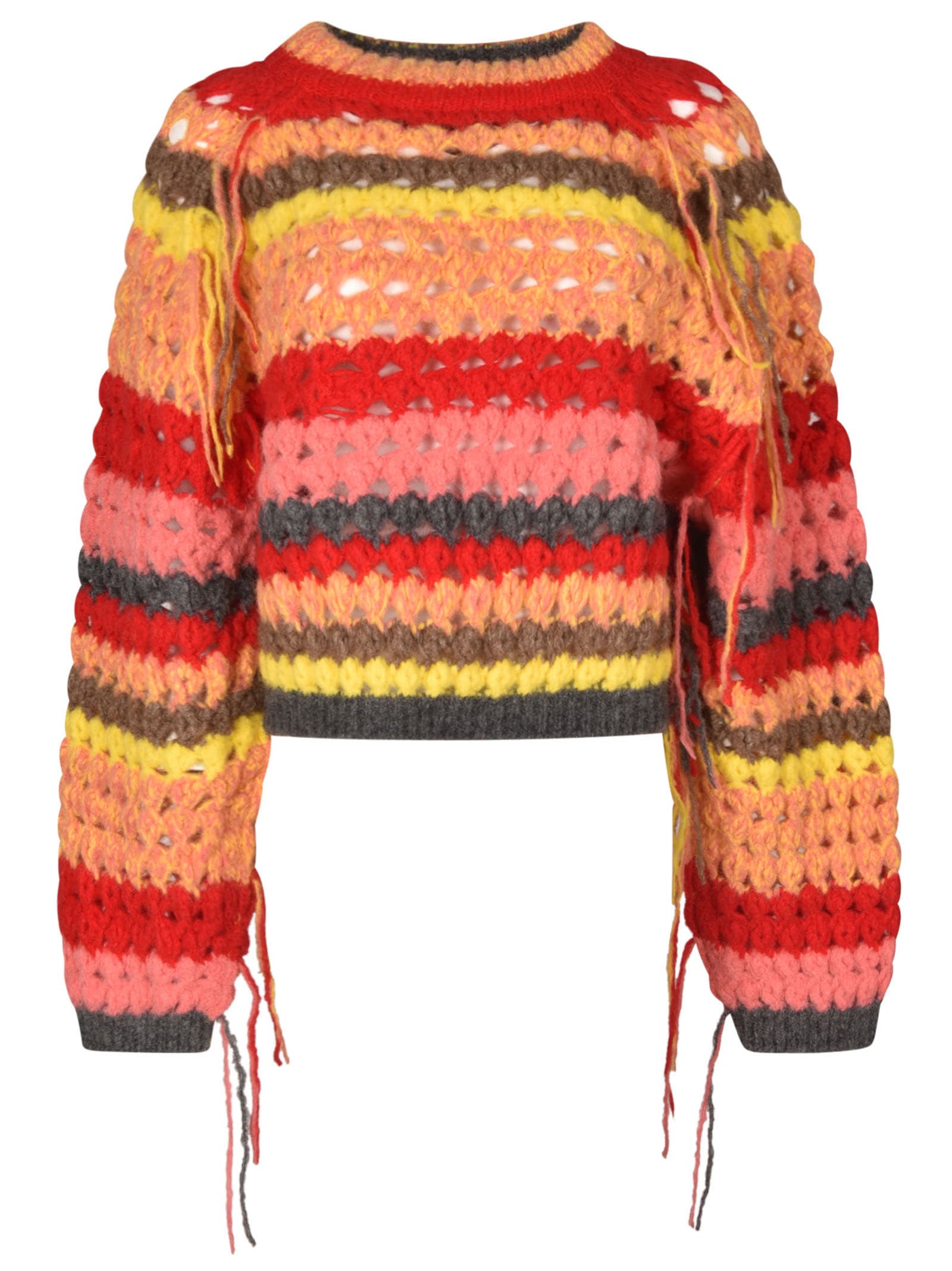 Circus Hotel Striped Woven Sweater