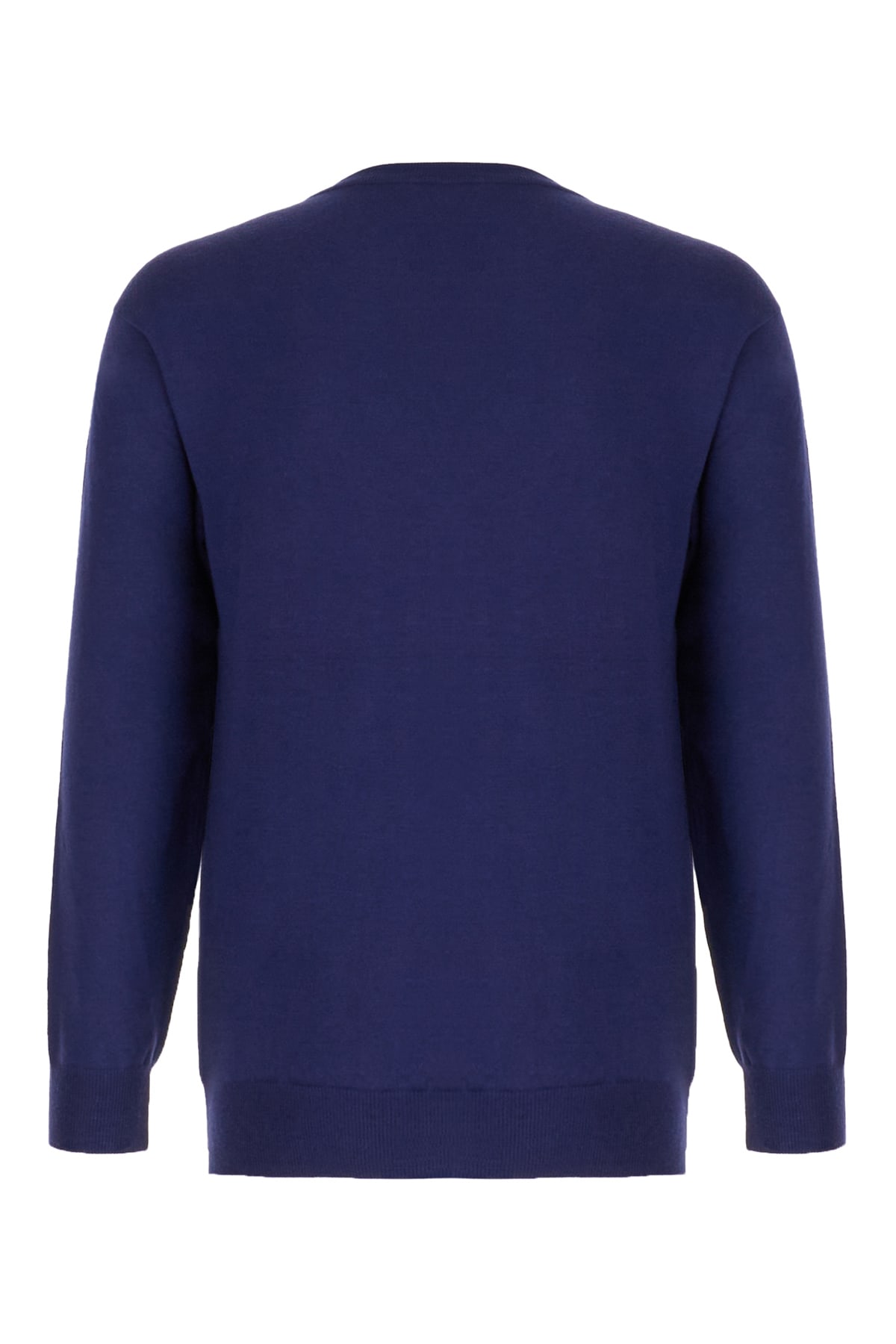 Shop Moschino Blue Wool Sweater