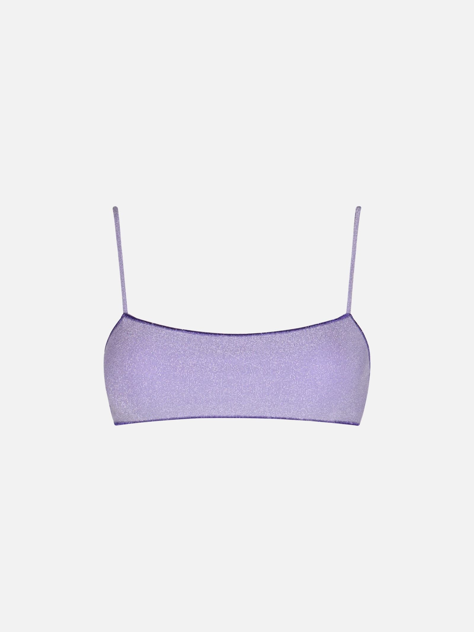 MC2 SAINT BARTH WOMAN LUREX BRALETTE BEACH TOP SADIE