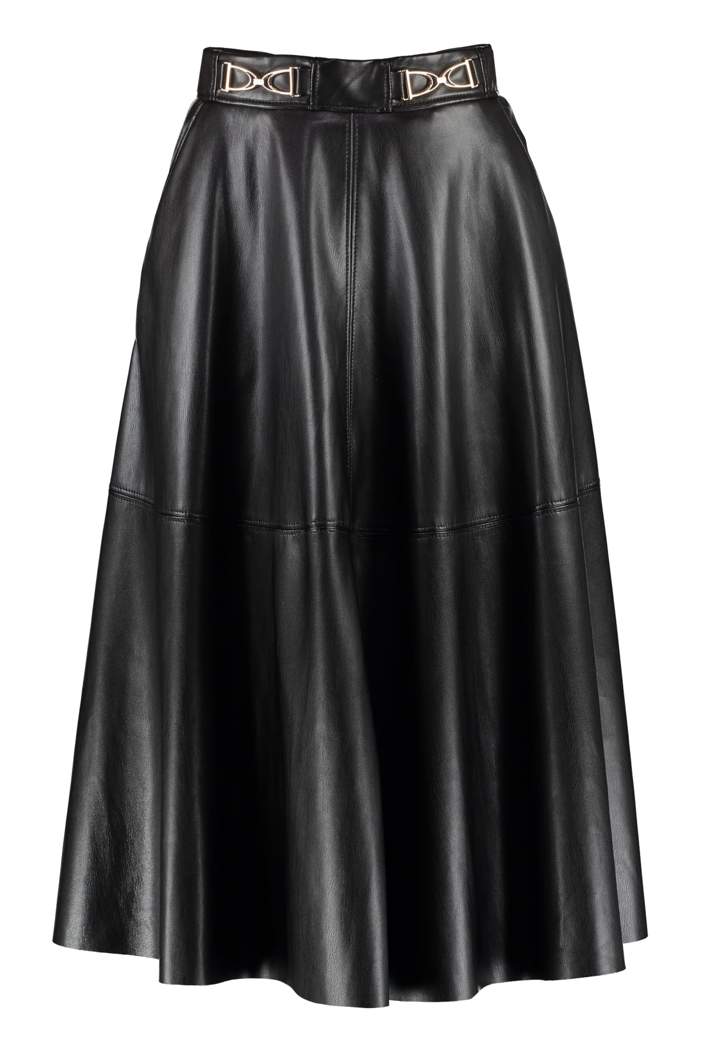 Elisabetta Franchi Vegan Leather Skirt