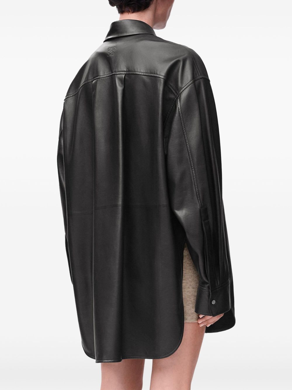 Loewe Lambskin Shirt In Black