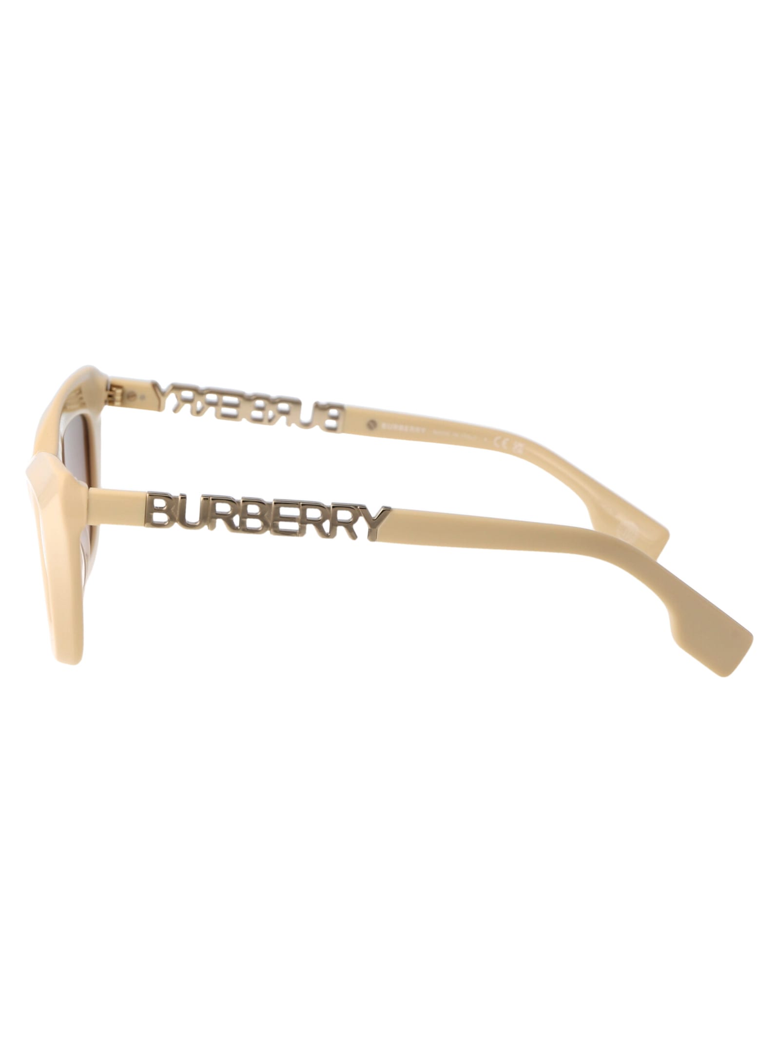 Shop Burberry Eyewear 0be4409 Sunglasses In 409213 Beige