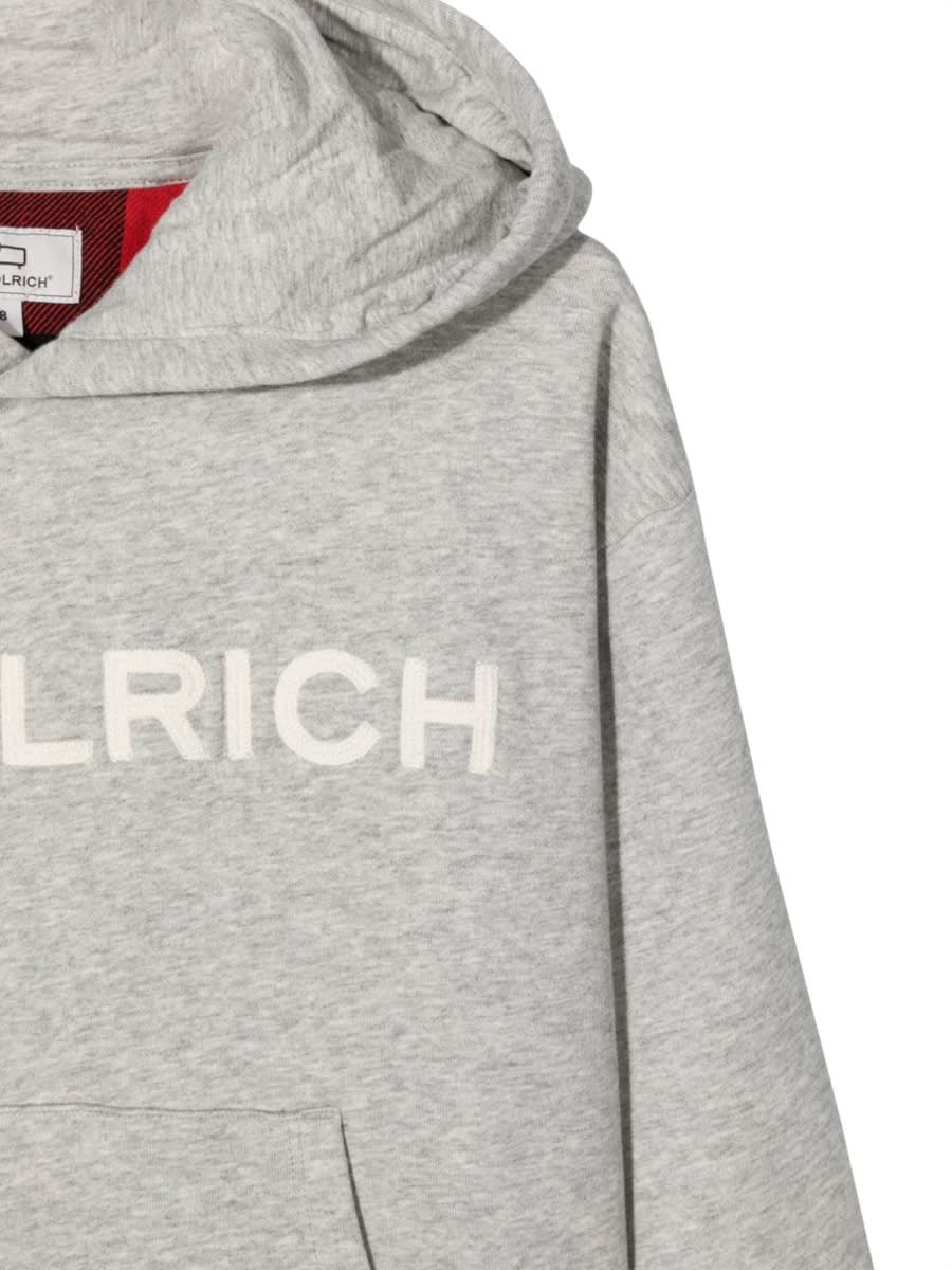 Woolrich Kids' Check Sweatshirt In Grey