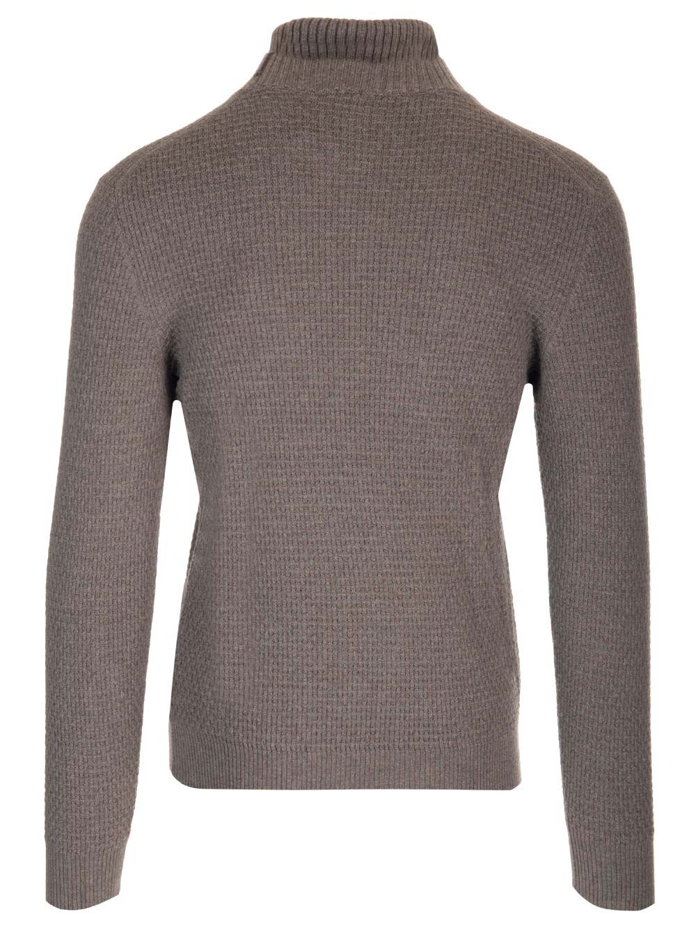 Shop Tagliatore Wool Turtleneck In Grey