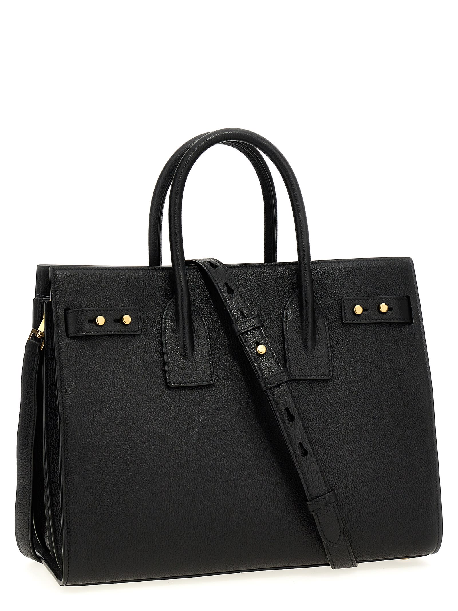 Saint Laurent Sac De Jour Small Handbag In Black