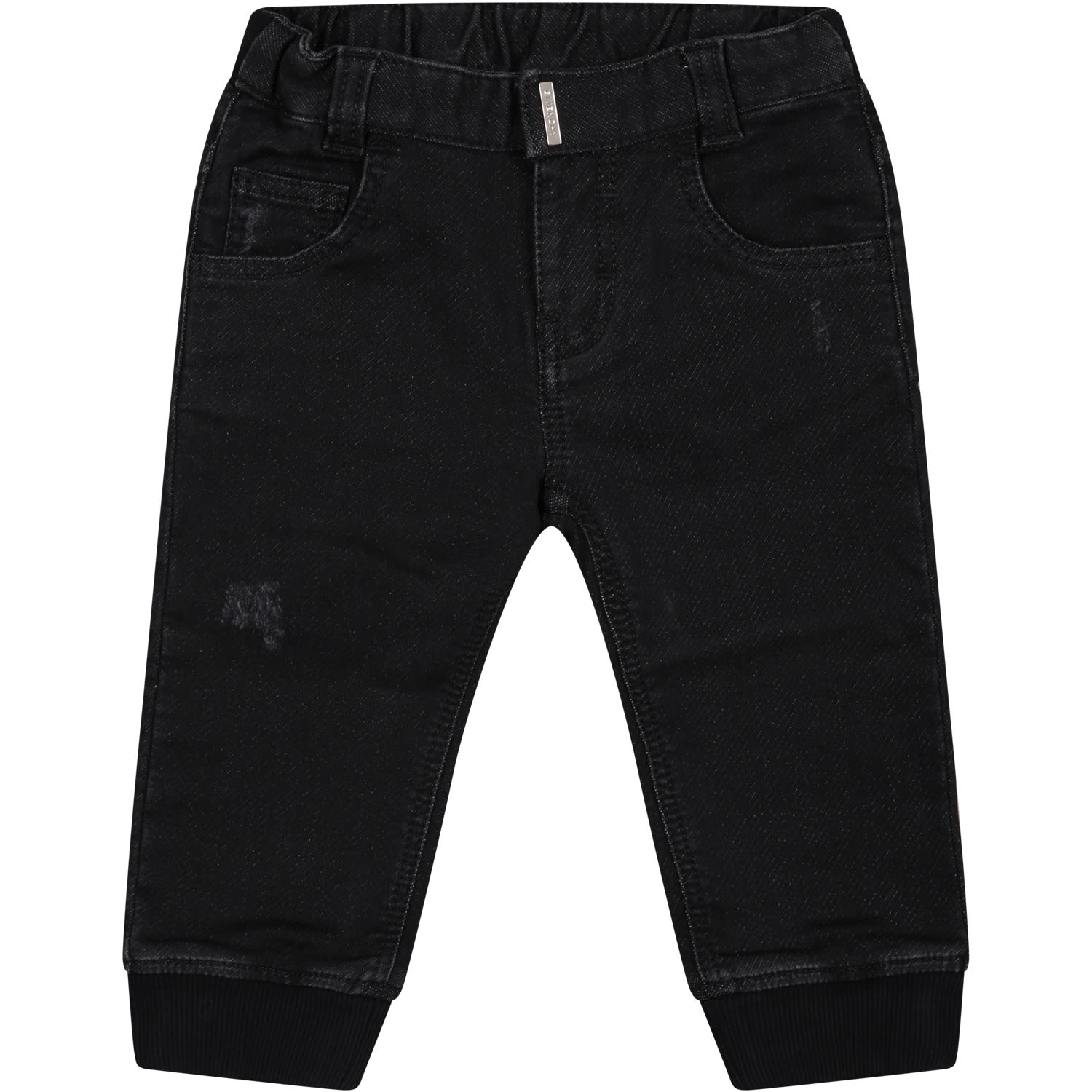 GIVENCHY BLACK JEANS FOR BABY BOY WITH LOGO