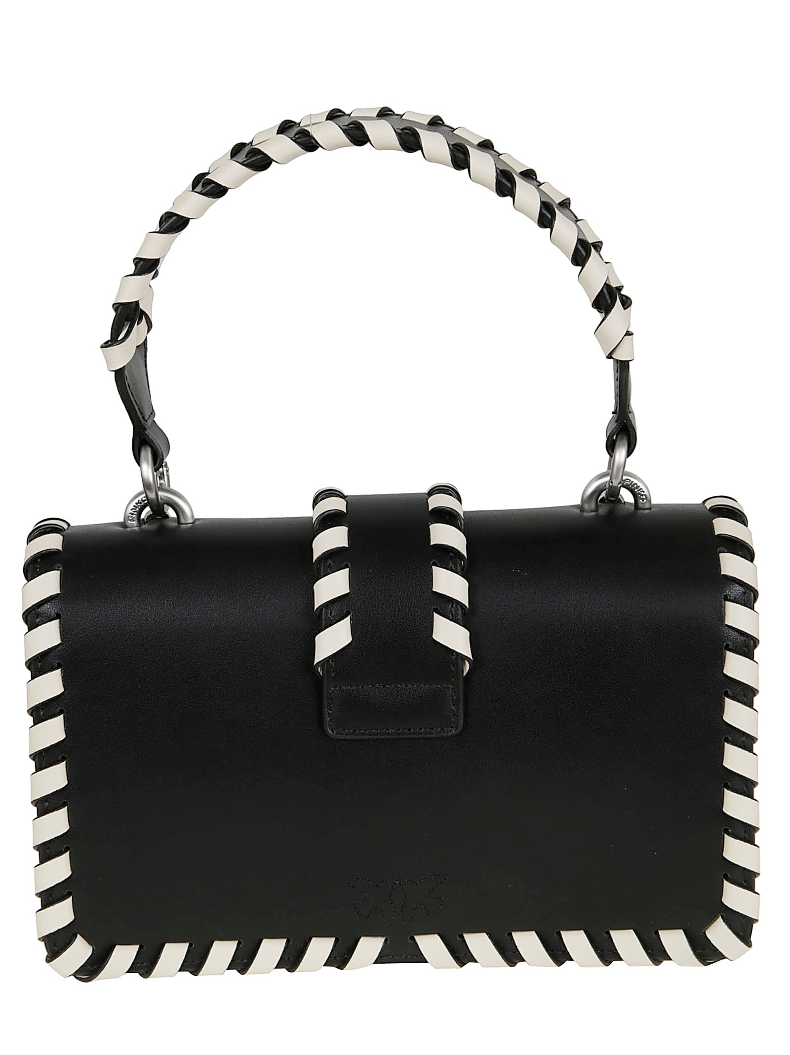Pinko Love One Mini Cl Vitello Seta In Black